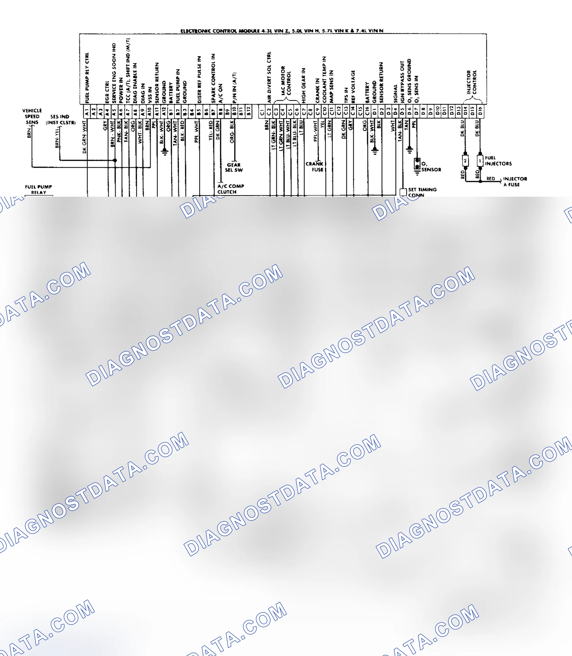 Scheme 159: "C/K" Series (4.3L, 5.0L, 5.7L & 7.4L) Wiring Diagram