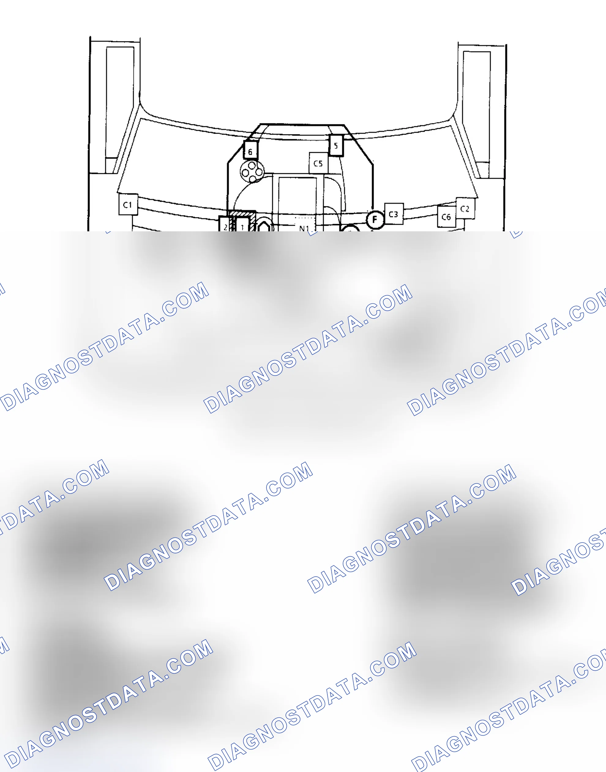 Scheme 164: Component Locations for Astro & Safari 2.5L