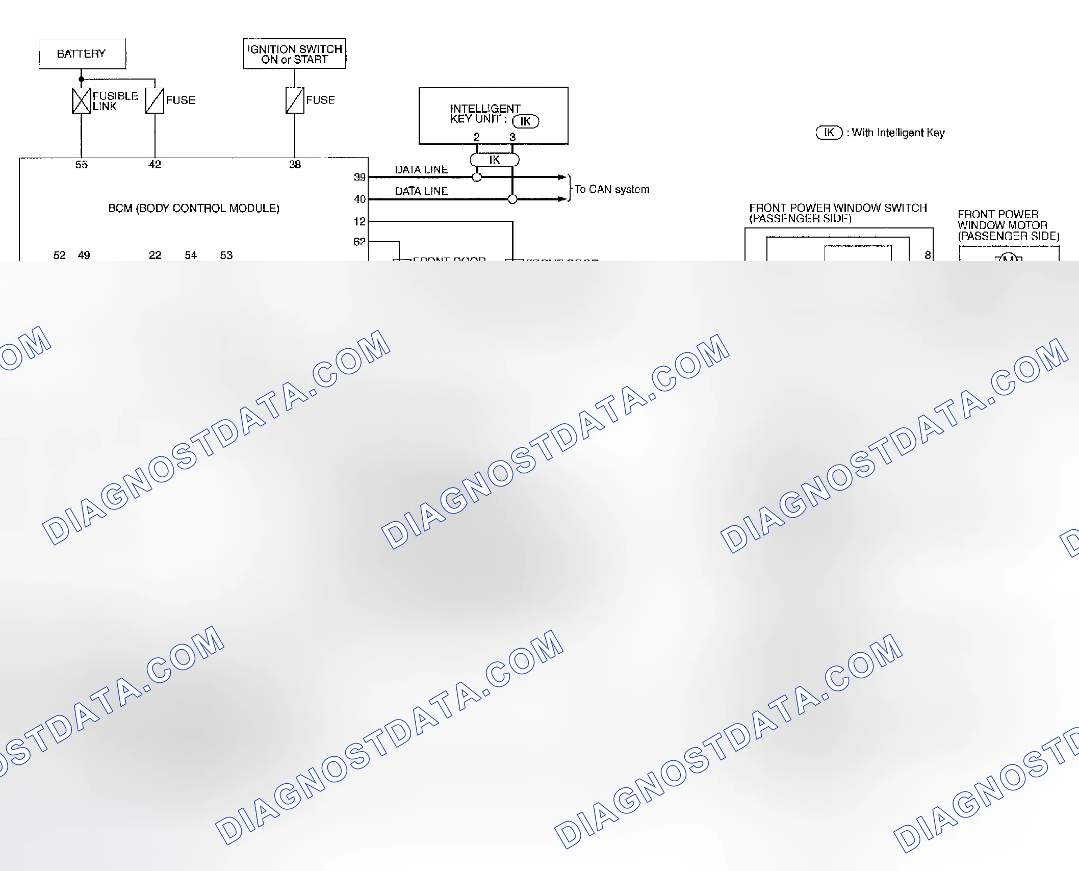 Scheme 127: Schematic - With Front Power Window Anti-pinch System