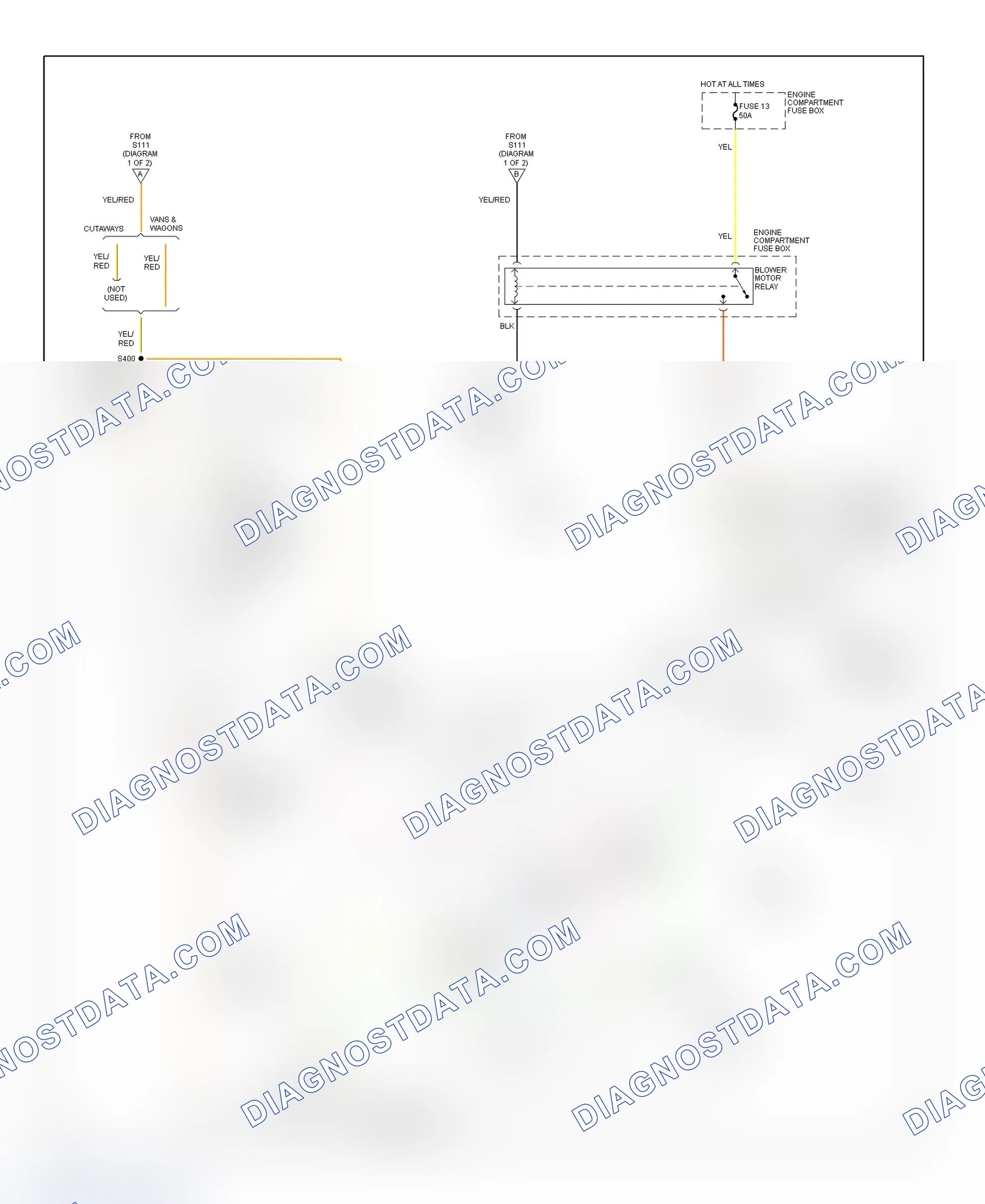 Scheme 6: Manual A/C-Heater System Wiring Diagram ("E" Series - 2 Of 2)