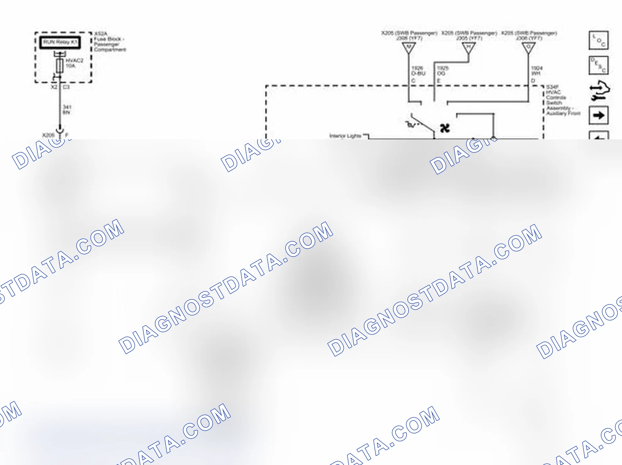 Scheme 4: Rear HVAC (C69) with Rear Auxiliary Controls - Front Controls Wiring Schematics