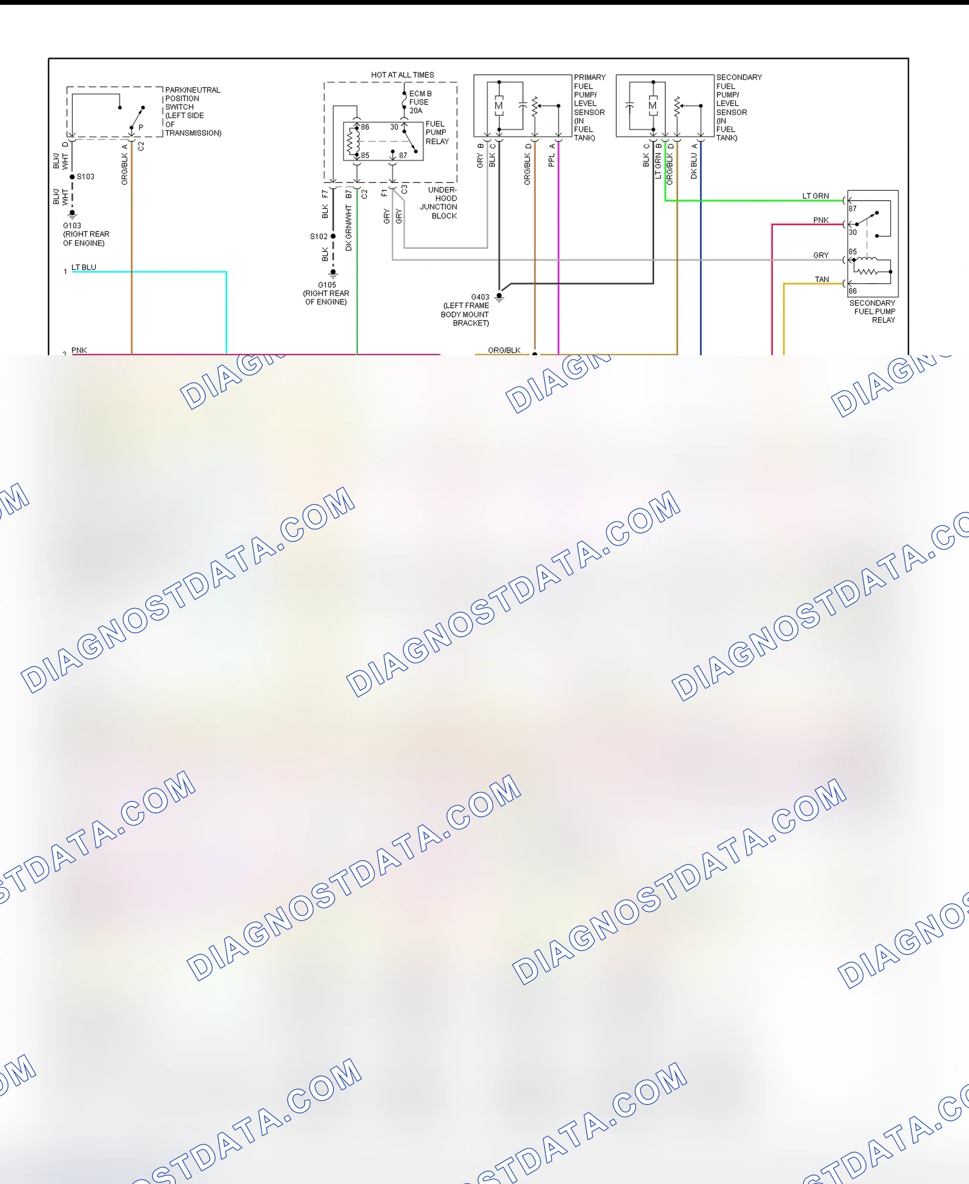 Scheme 70: PCM Wiring Diagram (Sierra & Silverado - 8.1L - 2 Of 5)
