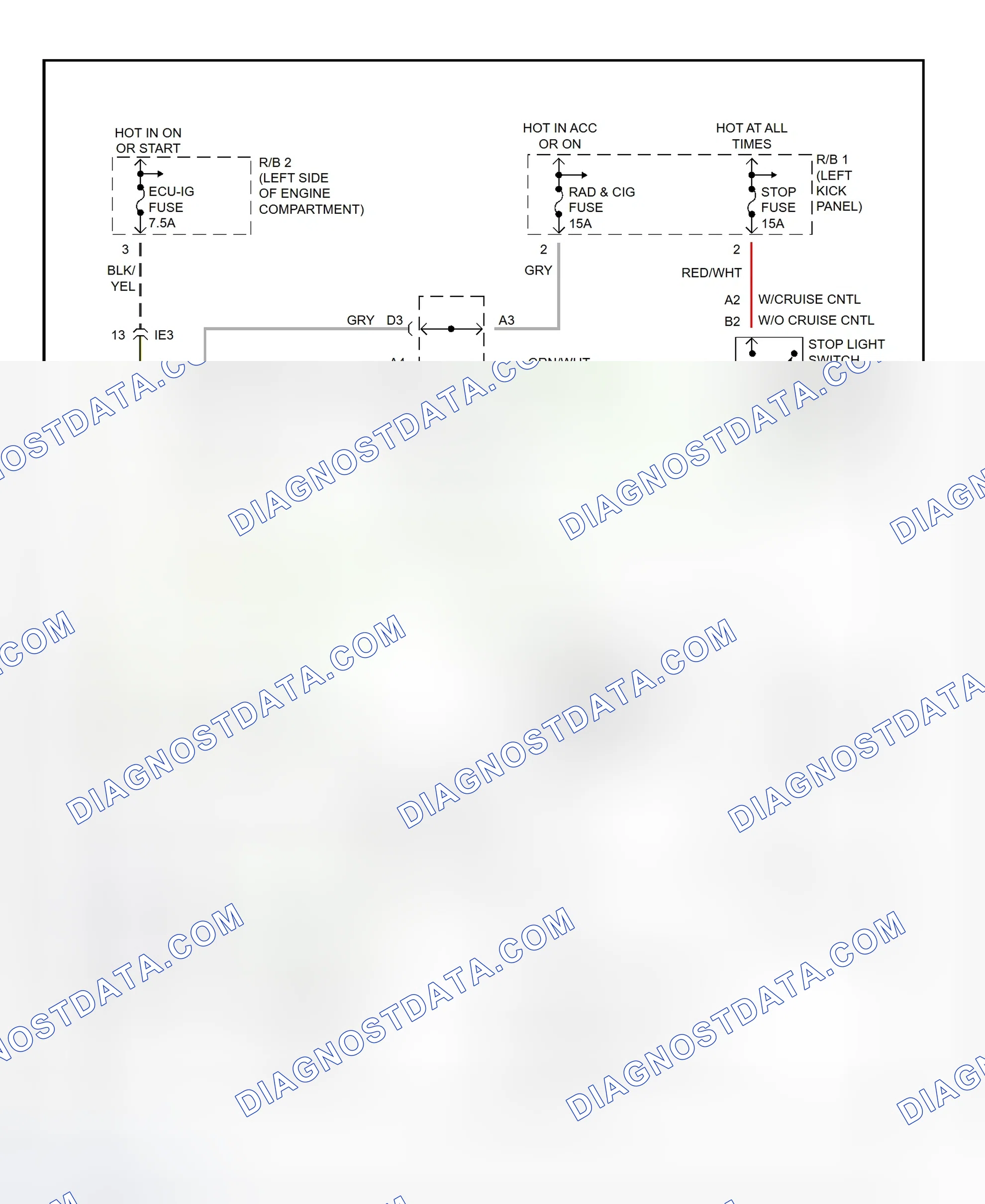 Scheme 15: Shift Interlock System Wiring Diagram (1995 MR2)