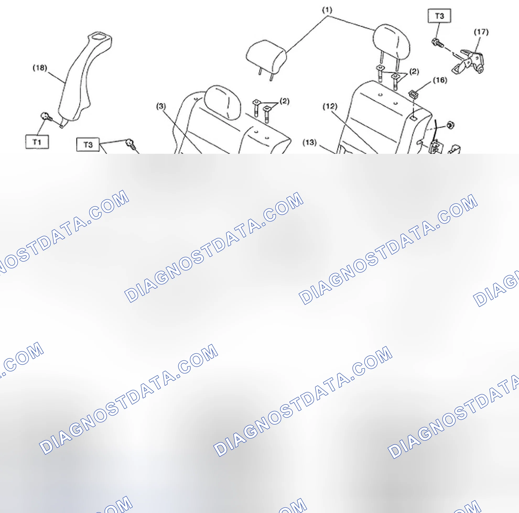 Scheme 24: REAR SEAT (WAGON MODEL)