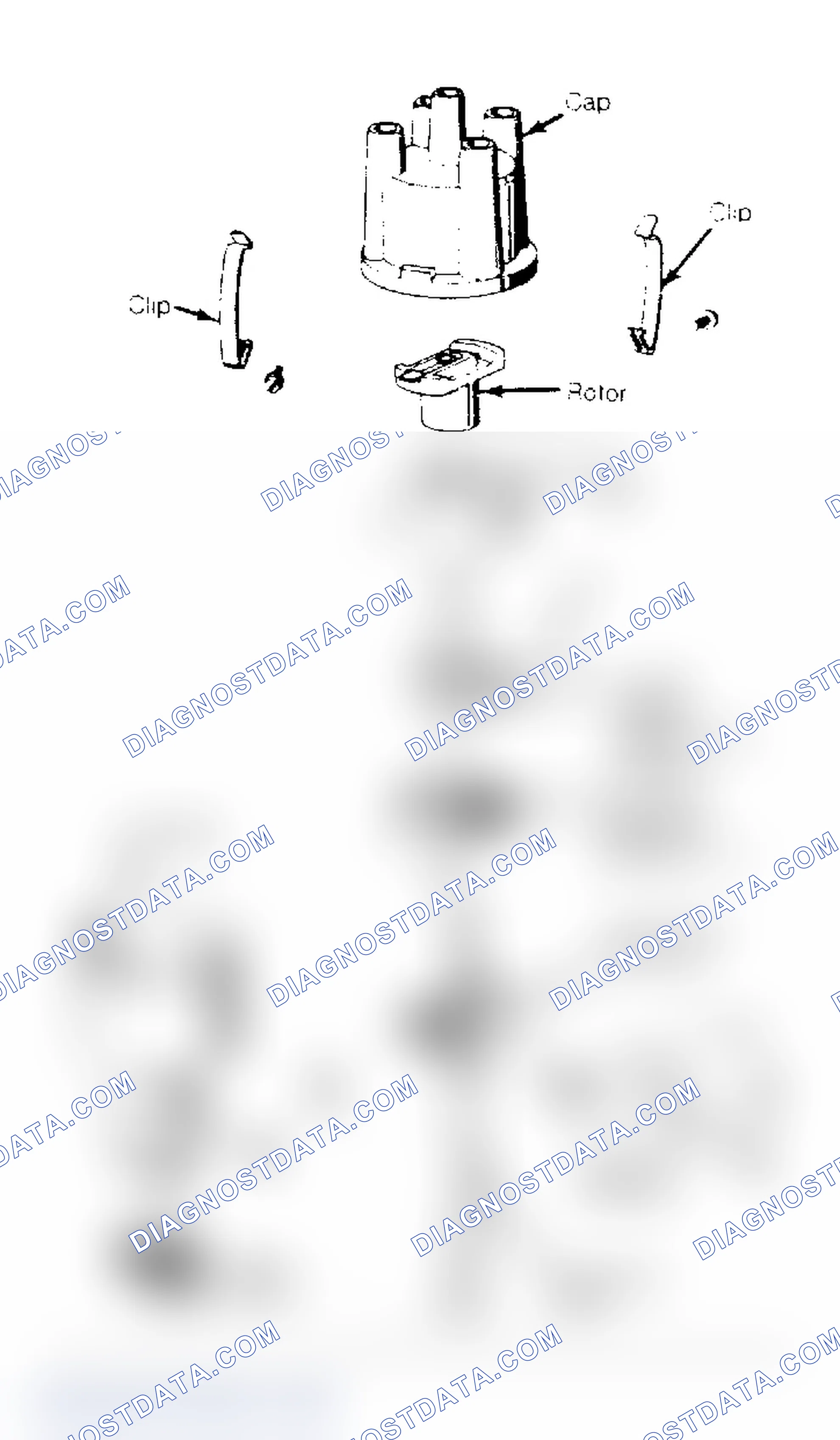 Scheme 8: Exploded View of Bosch Hall Effect Distributor