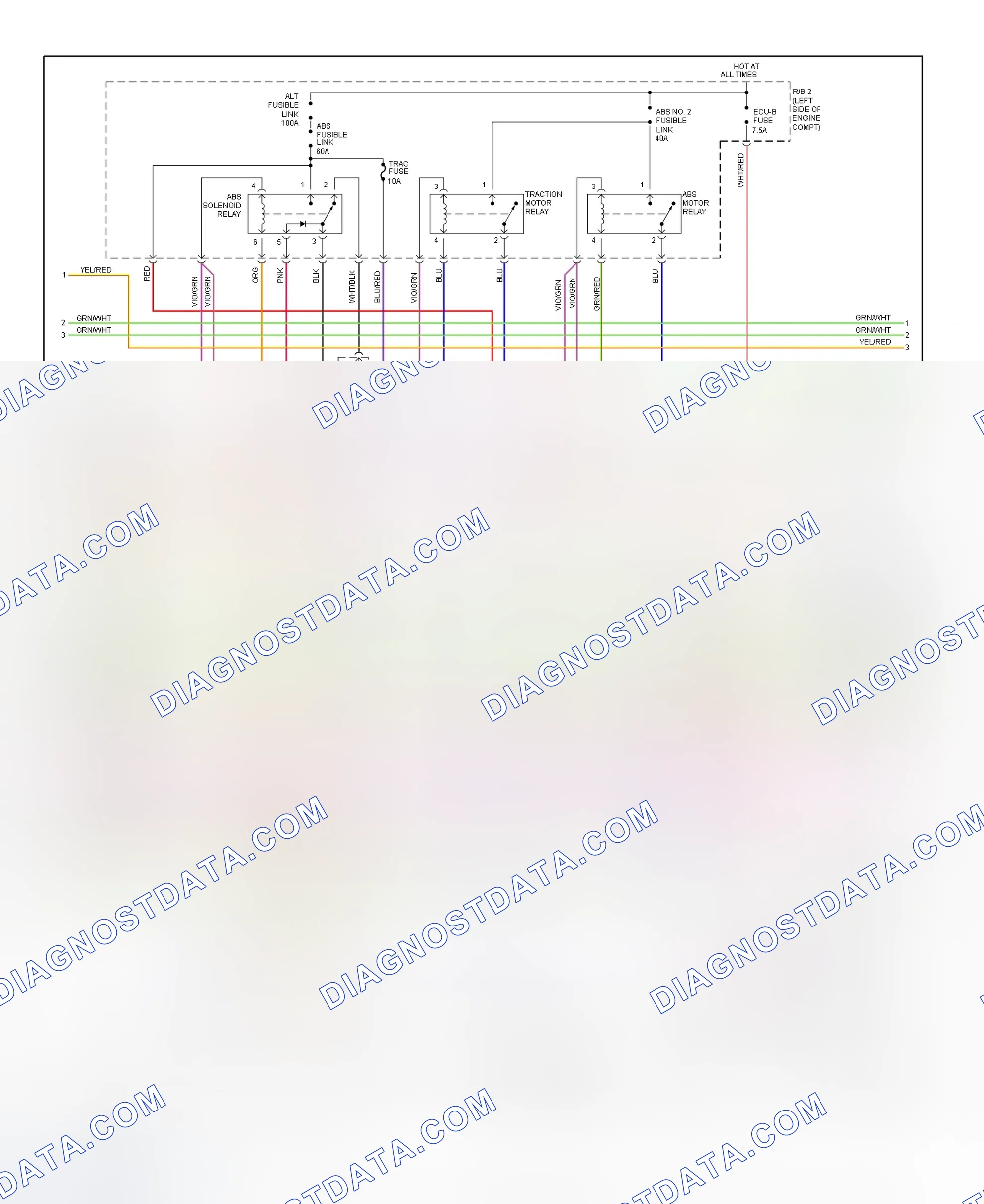 Scheme 25: Traction Control (TRAC) System Wiring Diagram (1996 2 Of 3)