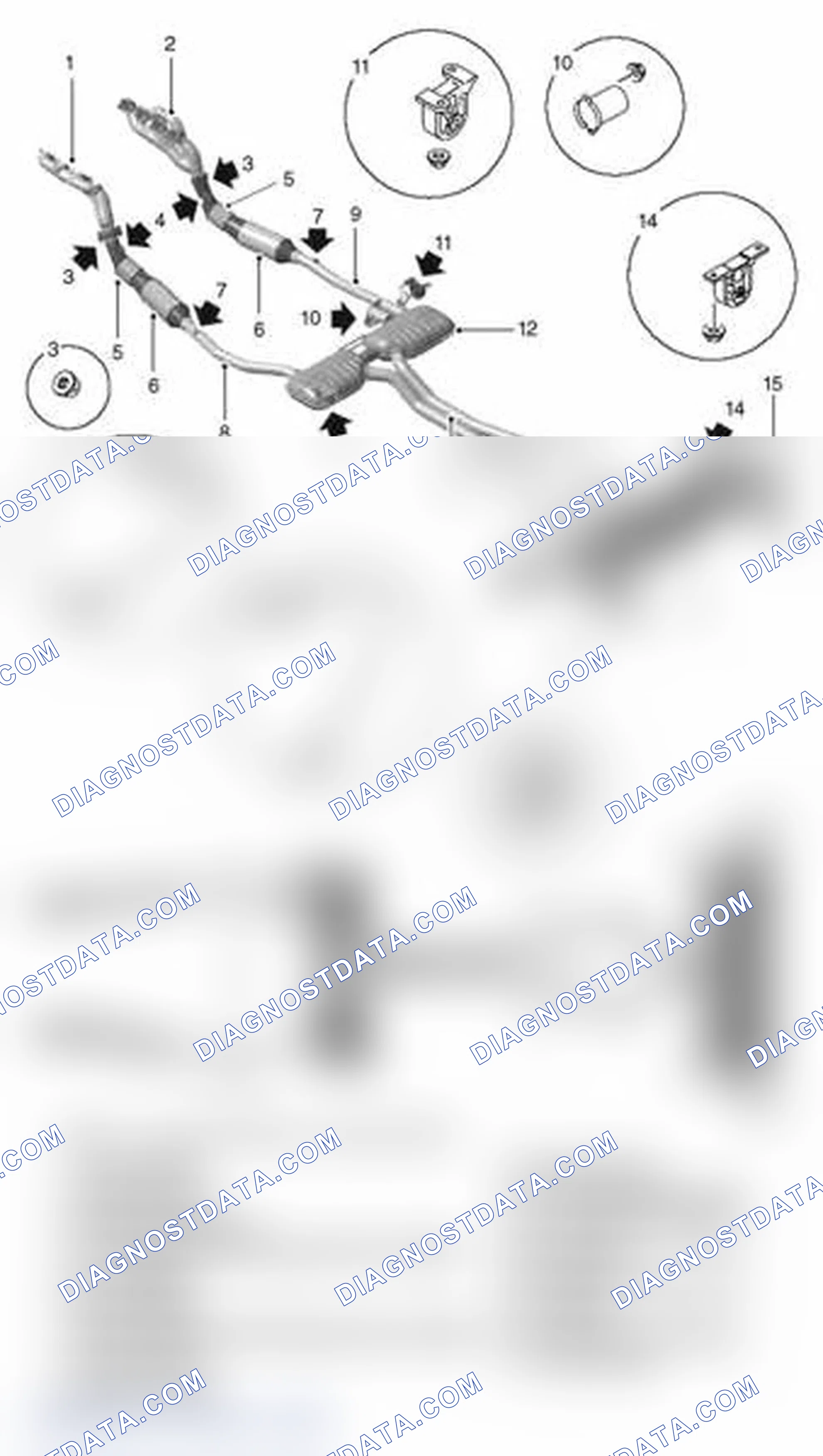 Scheme 3: EXHAUST SYSTEM COMPONENT LAYOUT