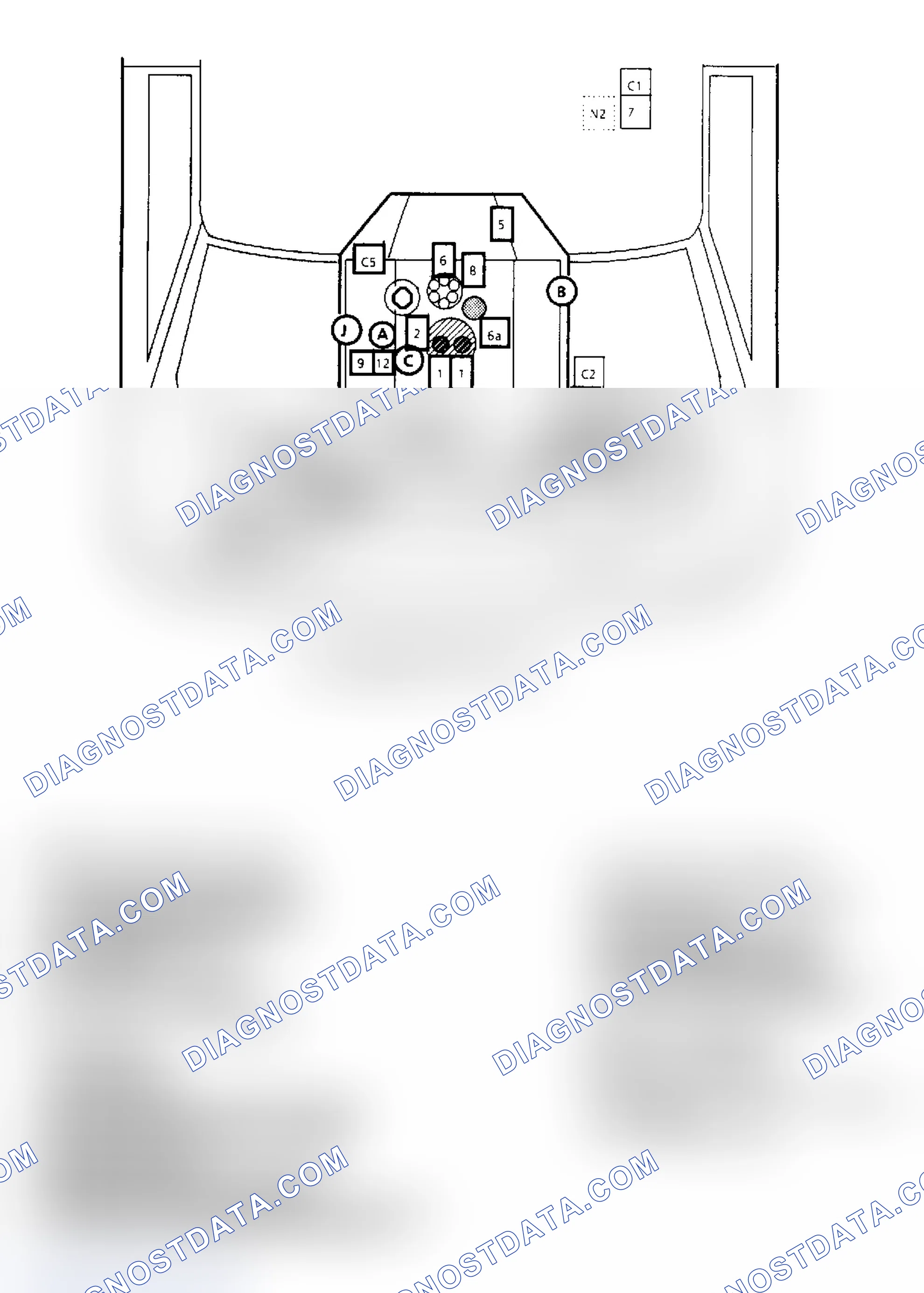 Scheme 146: Component Locations for "G" Series 5.0L & 5.7L