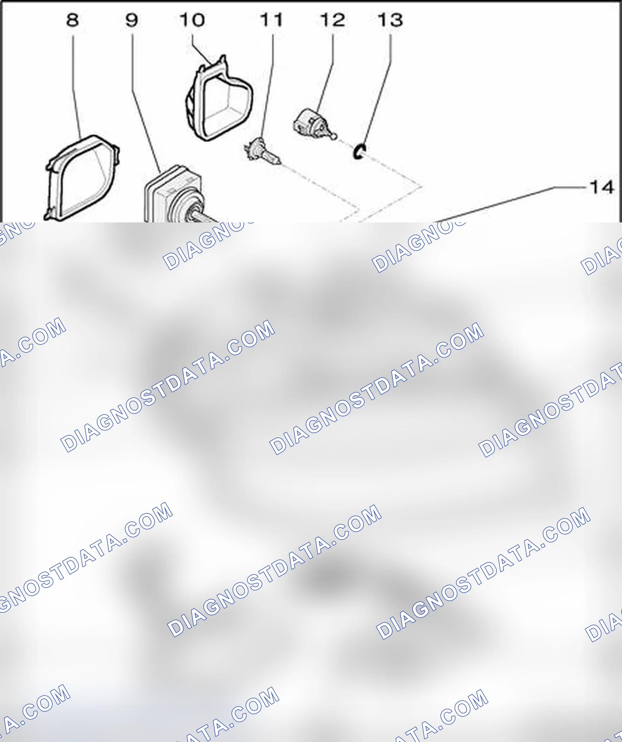 Scheme 212: Headlamps with High Intensity Gas Discharge (HID) Lamps, assembly