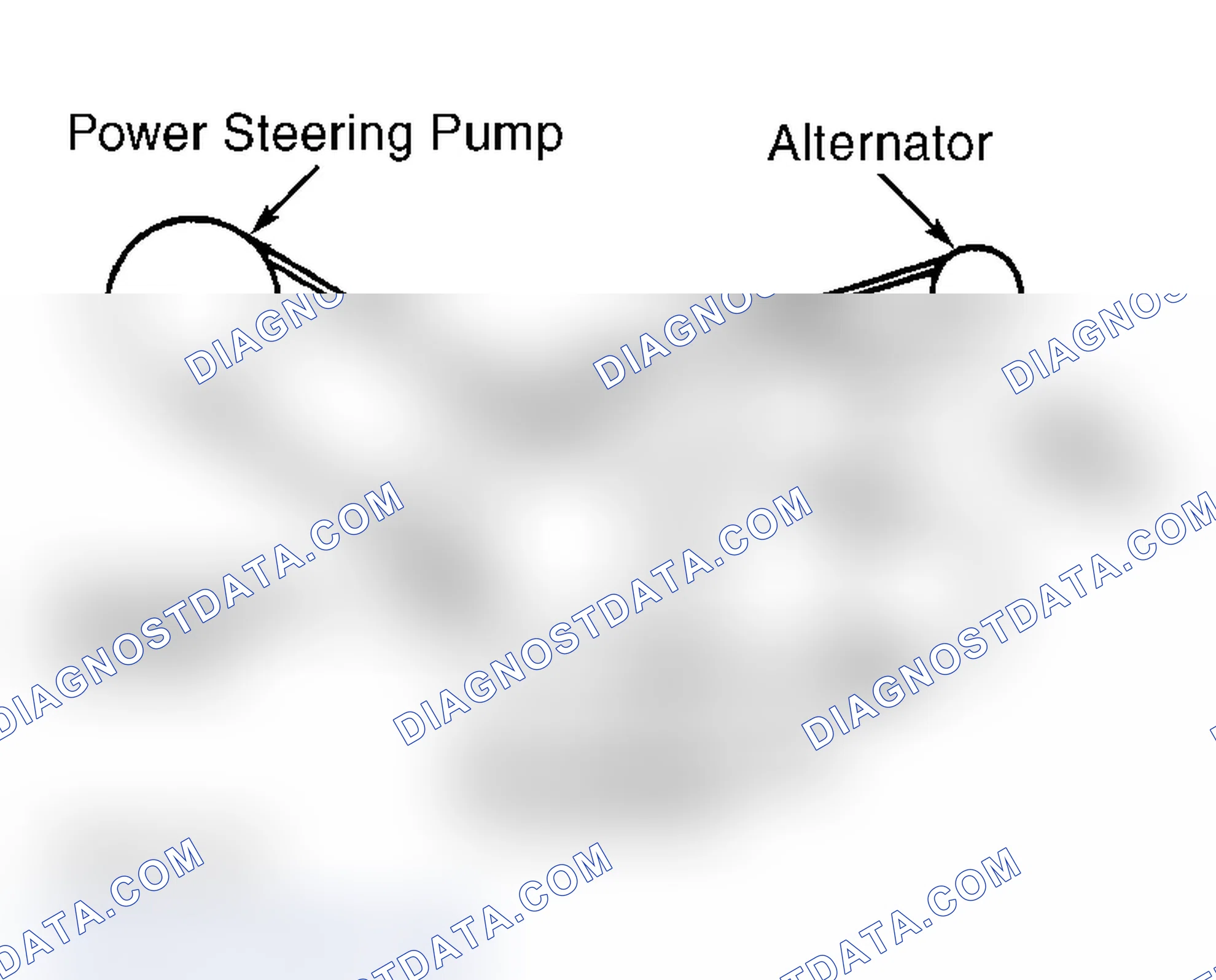 Scheme 5: DRIVE BELT ROUTING (2.0L, 2.4L & 2.5L V6 BREEZE, CARAVAN, CIRRUS, SEBRING CONVERTIBLE, STRATUS & VOY
