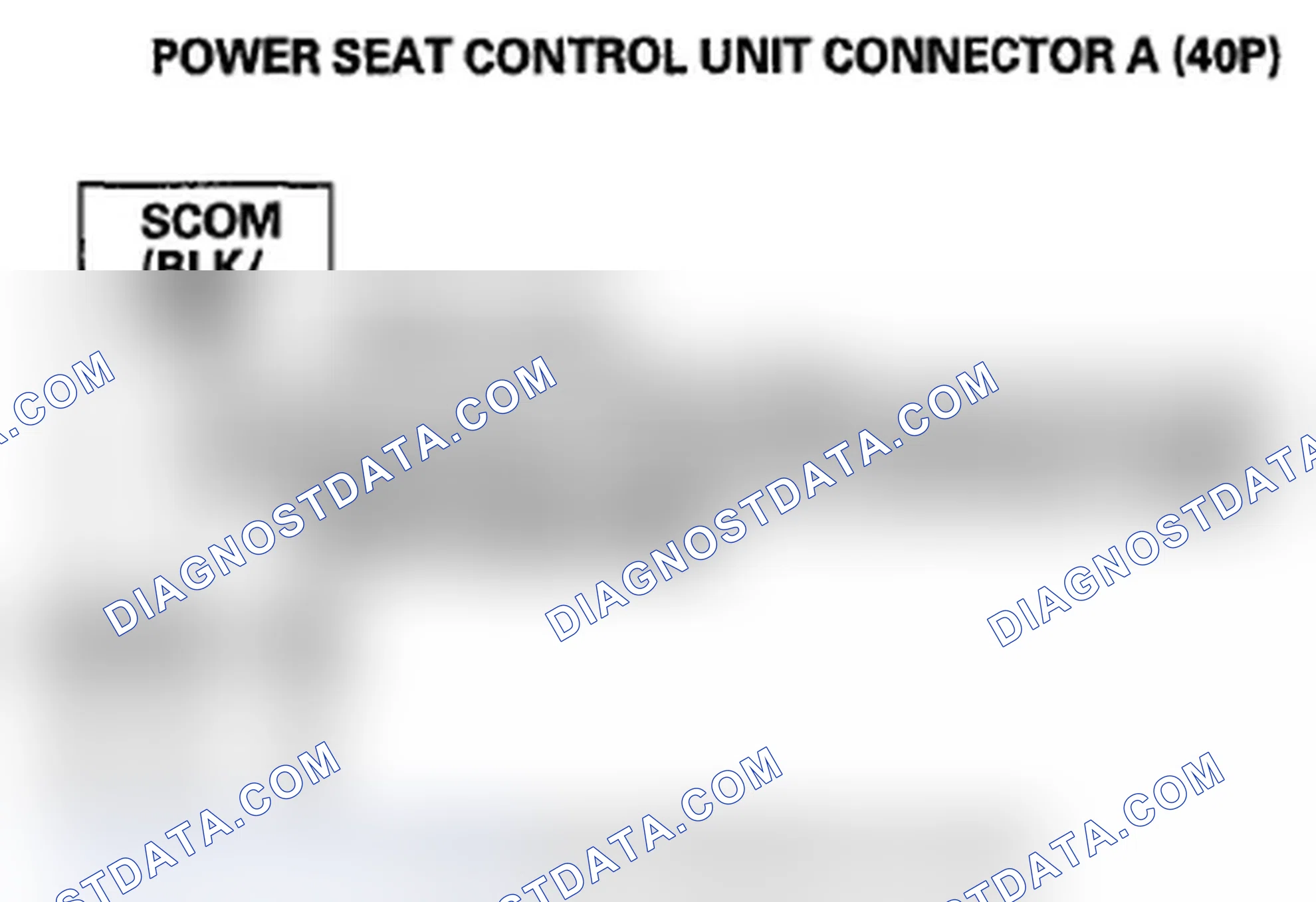 Scheme 167: DTC B1847: Power Seat Rear Up-Down Switch Circuit Malfunction