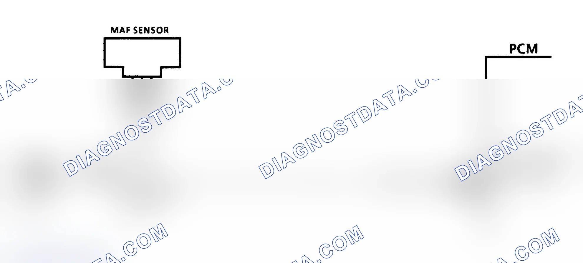 Scheme 195: Code 34 Schematic (3.8L "E" Body) MAF Sensor (Signal Voltage Low)