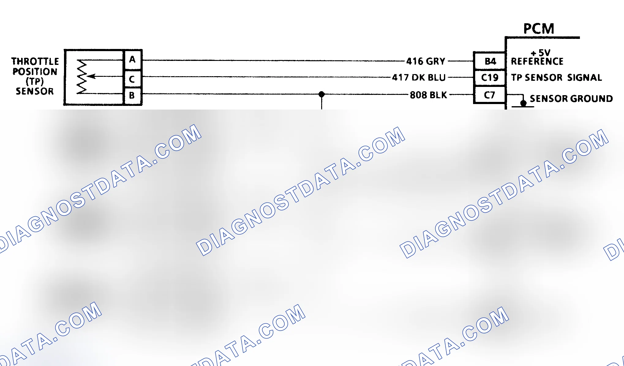Scheme 67: Code P0112 Schematic (3.4L) IAT Sensor Circuit Low Temperature Indicated
