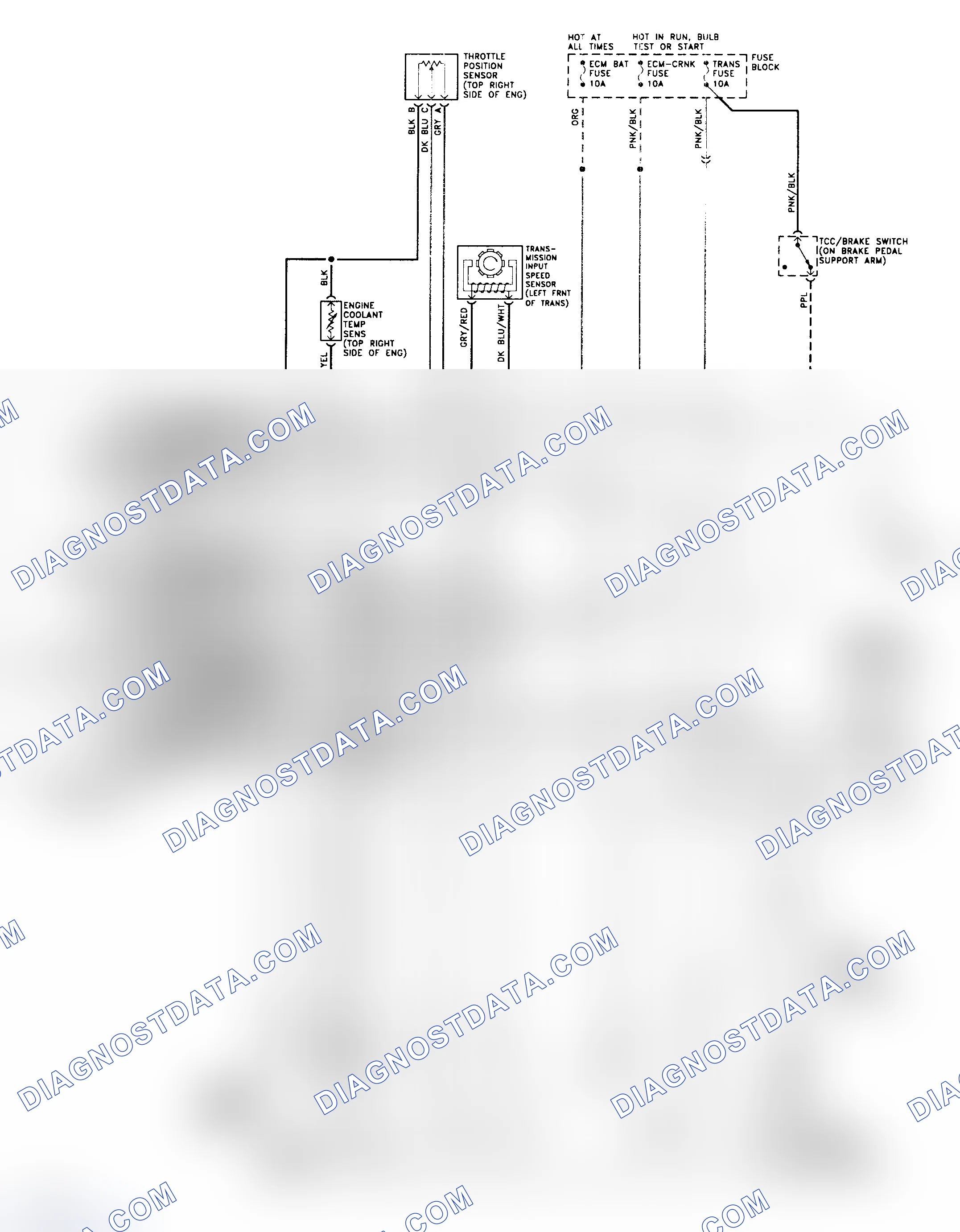 Scheme 194: 4L80-E Wiring Diagram (1994 "P" Series - Gasoline)