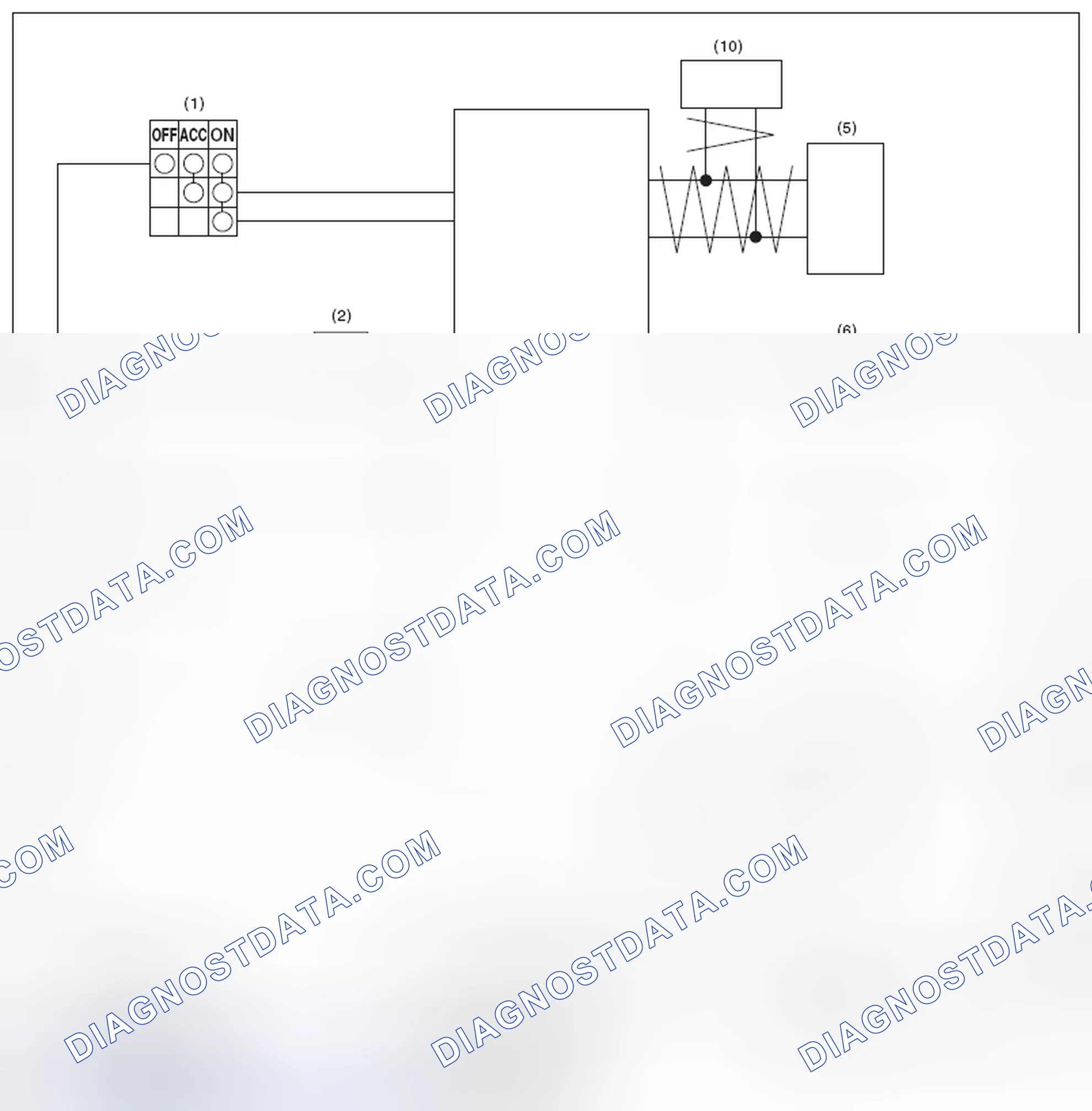Scheme 715: MODEL WITHOUT PUSH BUTTON IGNITION SWITCH