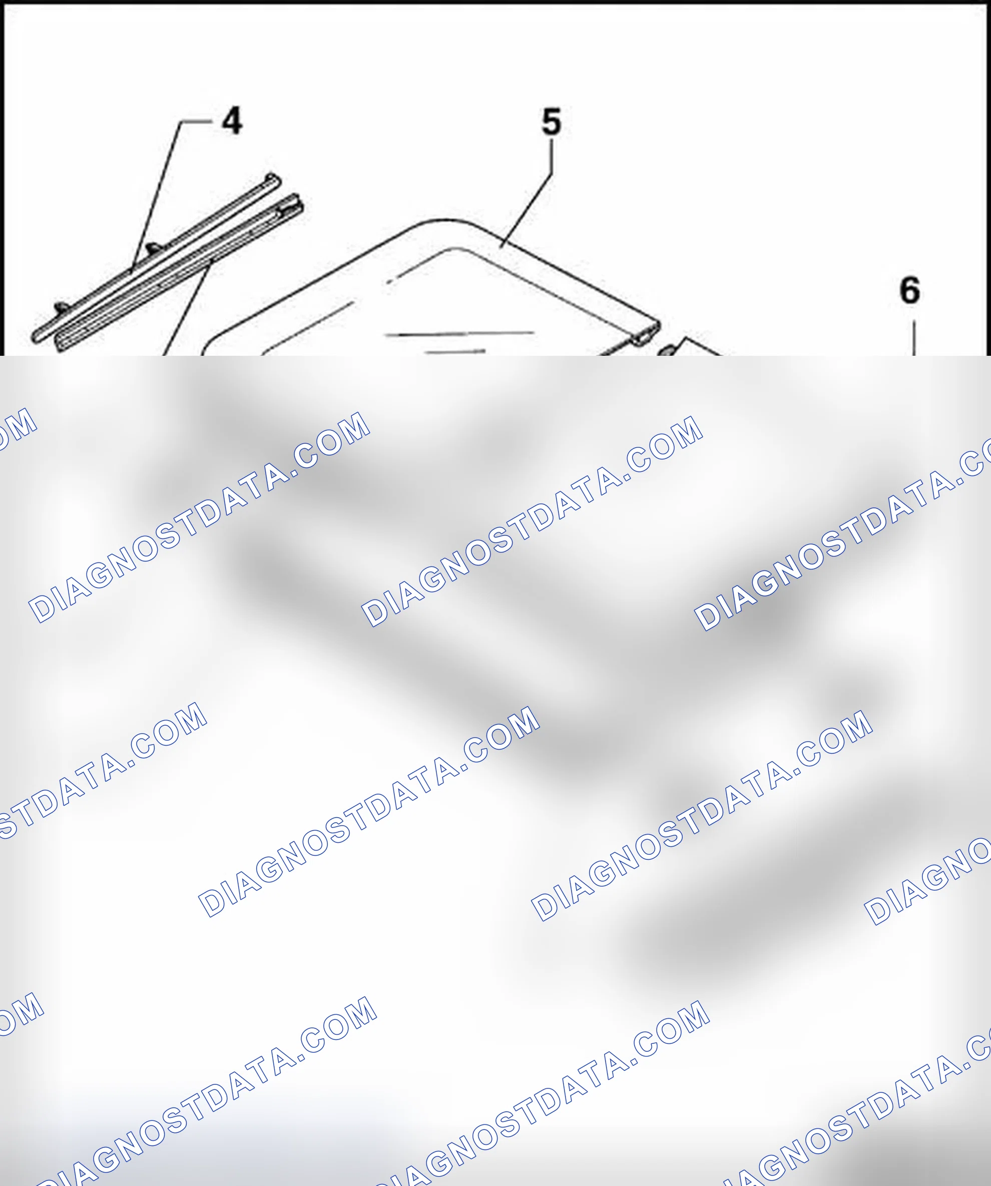 Scheme 128: Sunroof panel, removing and installing (assembly overview)