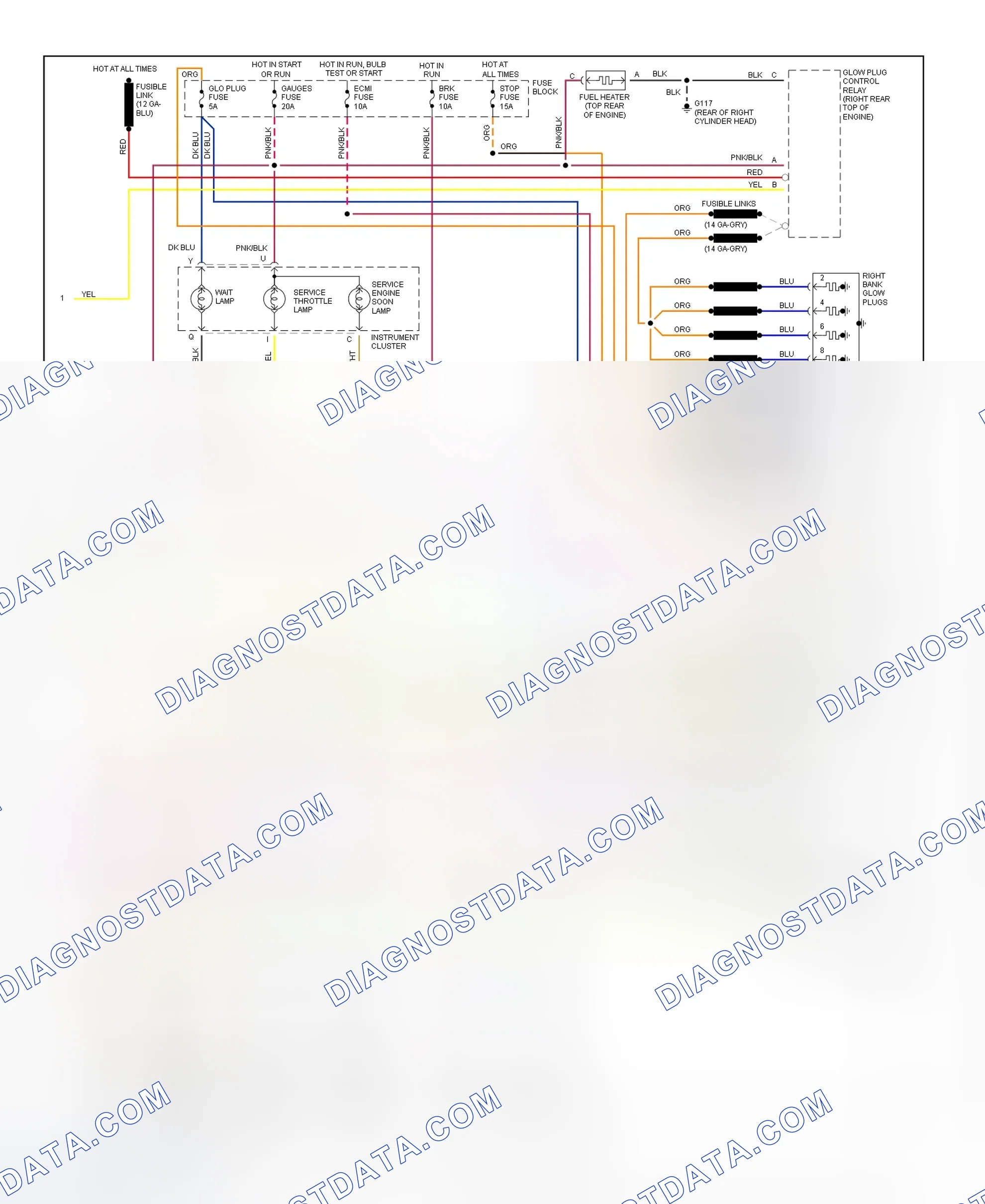 Scheme 129: Wiring Diagram (Pickup, Sierra Pickup & Van - 6.5L VIN P - 2 Of 2)