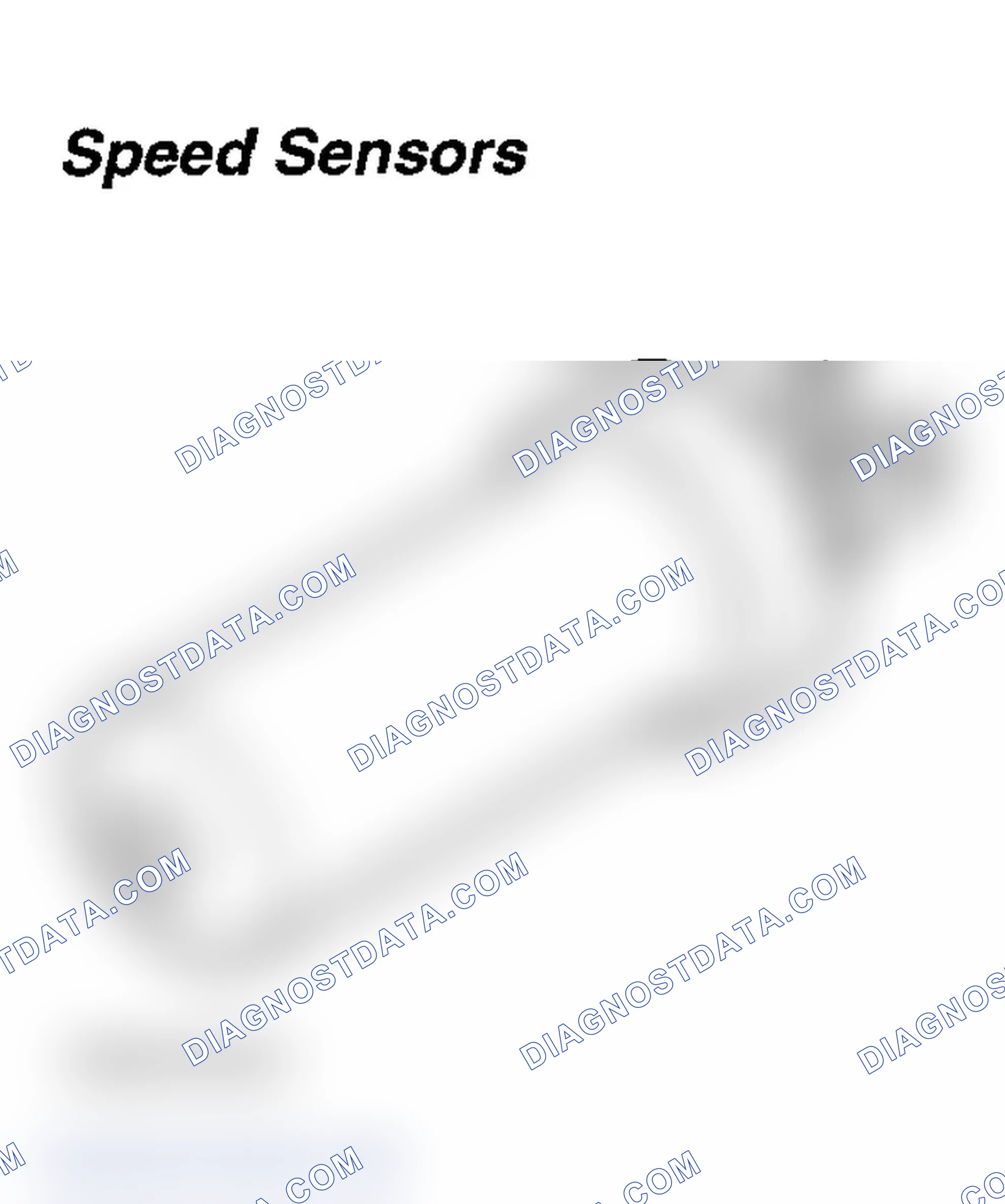 Scheme 42: Transmission Speed Sensors