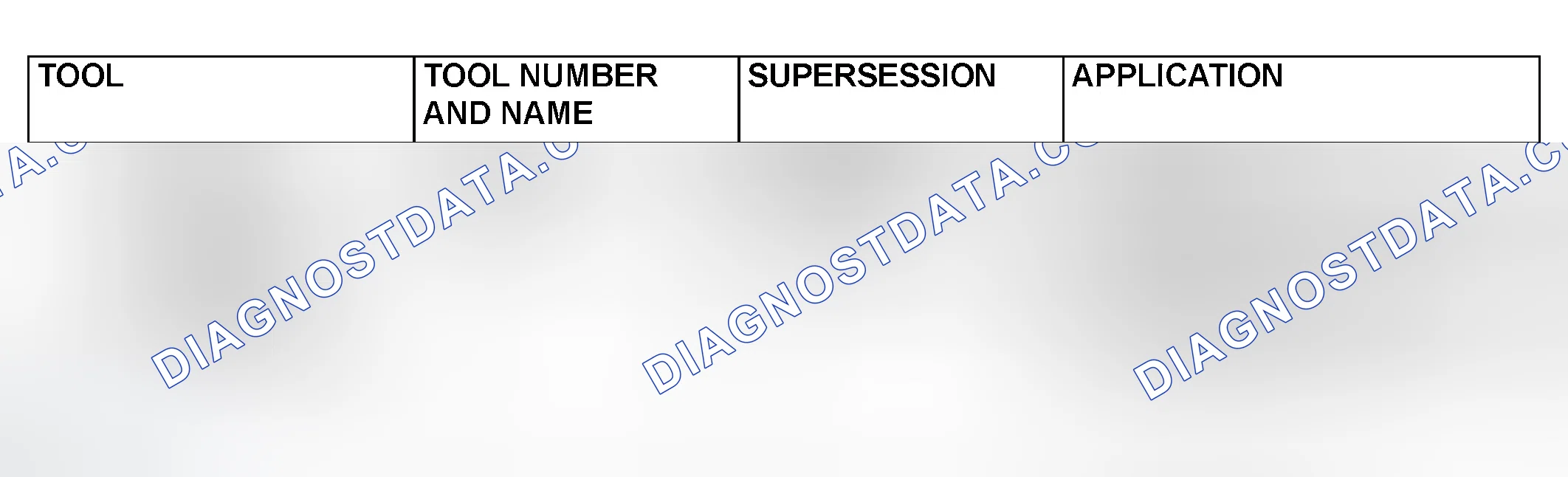 Scheme 320: SPECIAL TOOL