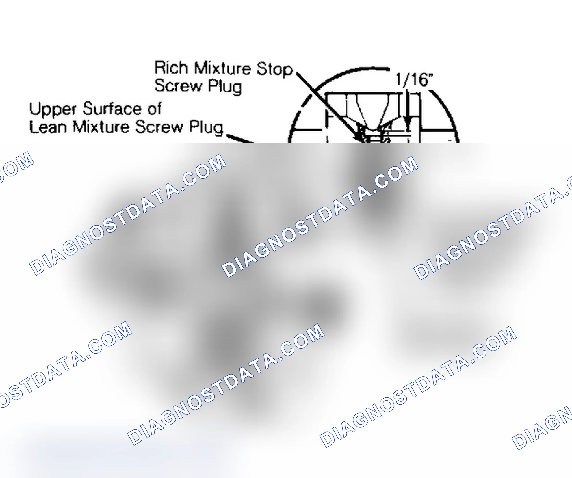 Scheme 54: Installing Lean Mixture Screw Plug & Rich Mixture Stop Screw Plug Plugs seal settings and prevent loss of fuel vapor.