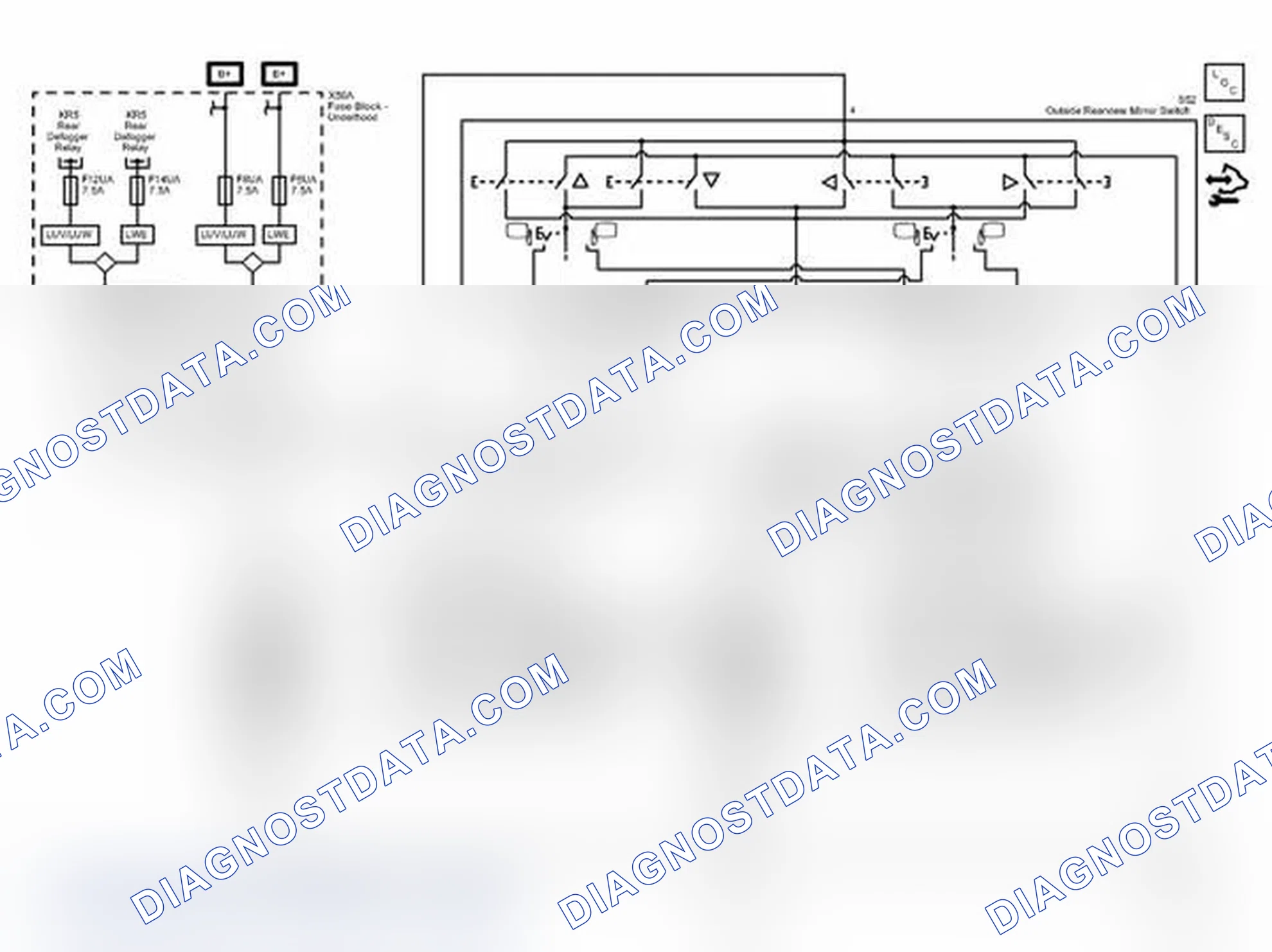 Scheme 1: Outside Rearview Mirrors