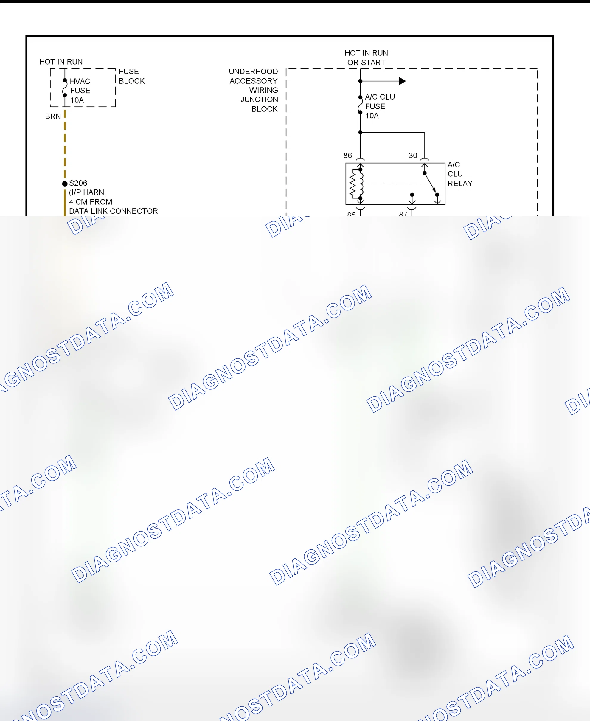 Scheme 60: A/C Compressor Clutch Control Circuit Wiring Diagram (2000 Grand Prix)