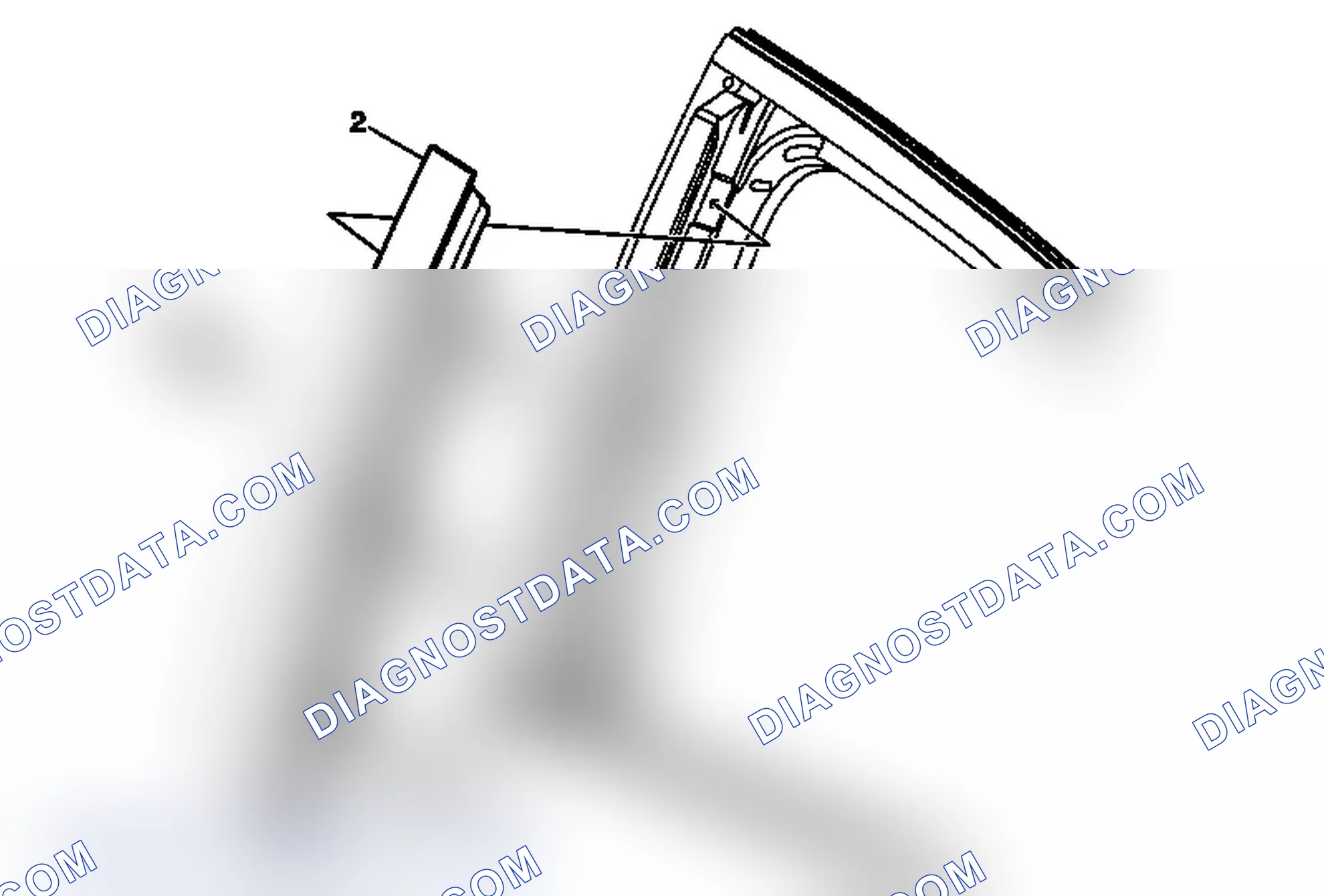 Scheme 5: Rear Side Door Window Frame Front Applique Replacement
