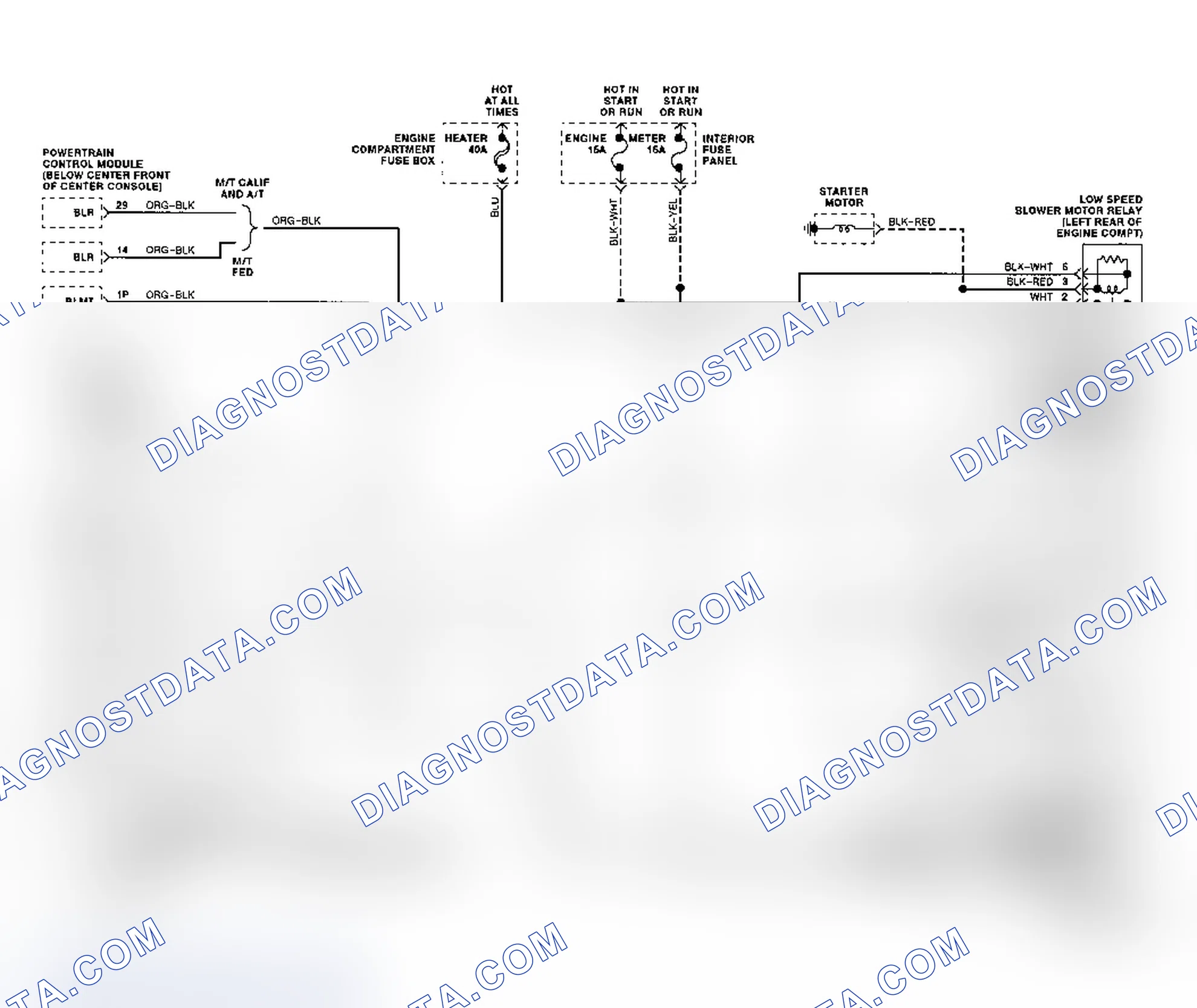 Scheme 448: Code 72 Schematic ("C" & "K" Series Diesel) VSS Circuit Loss Transmission Output Signal