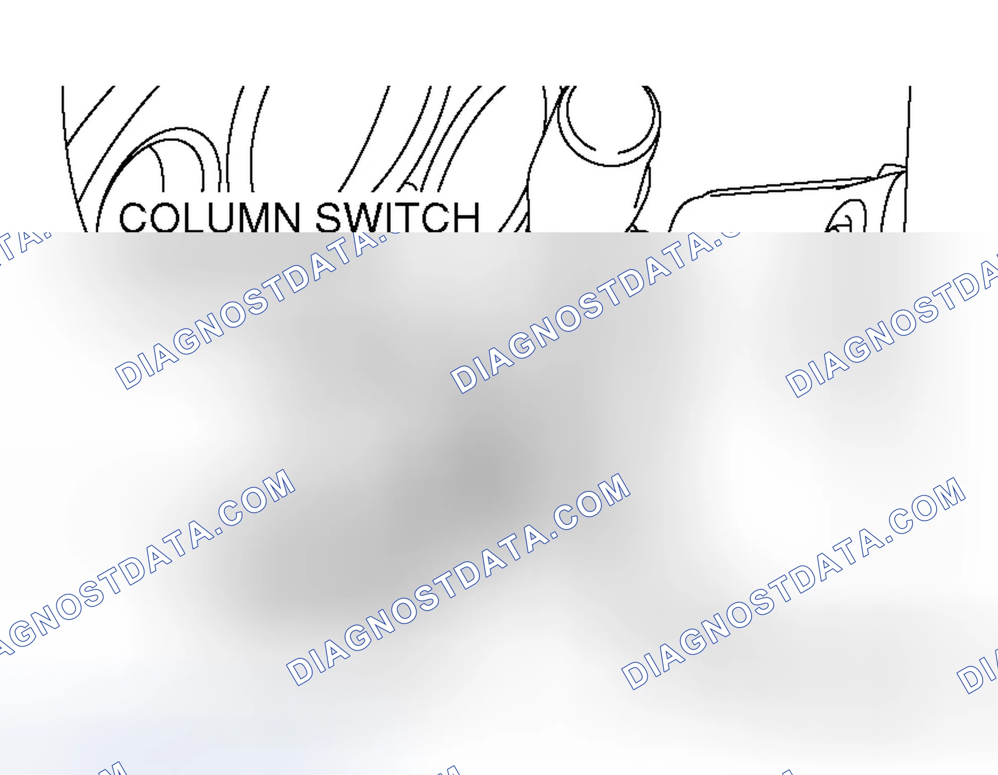 Scheme 218: << A >> COLUMN SWITCH CONNECTOR REMOVAL
