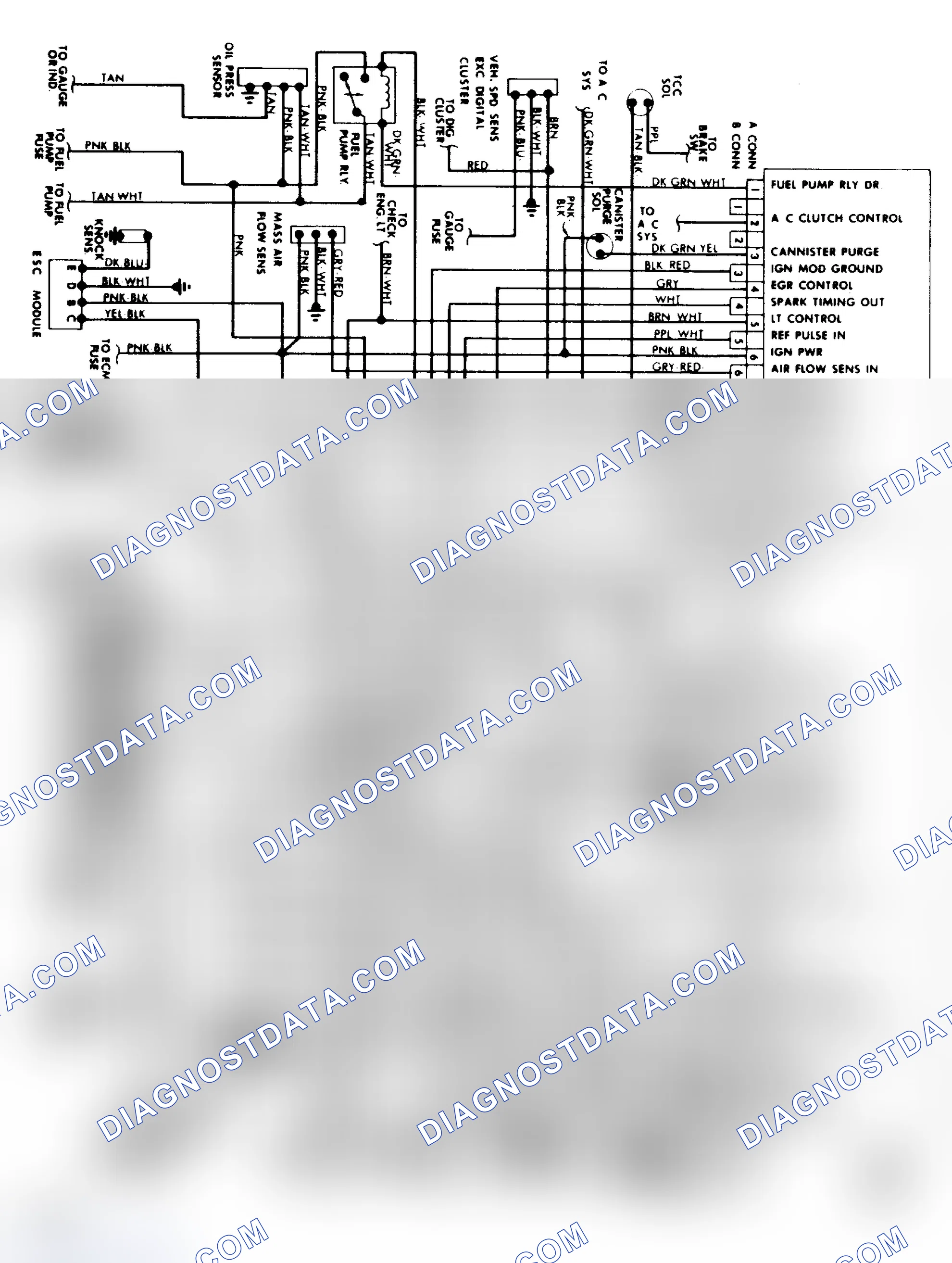 Scheme 373: Port Fuel Injection Wiring Diagram 3.8L Turbo