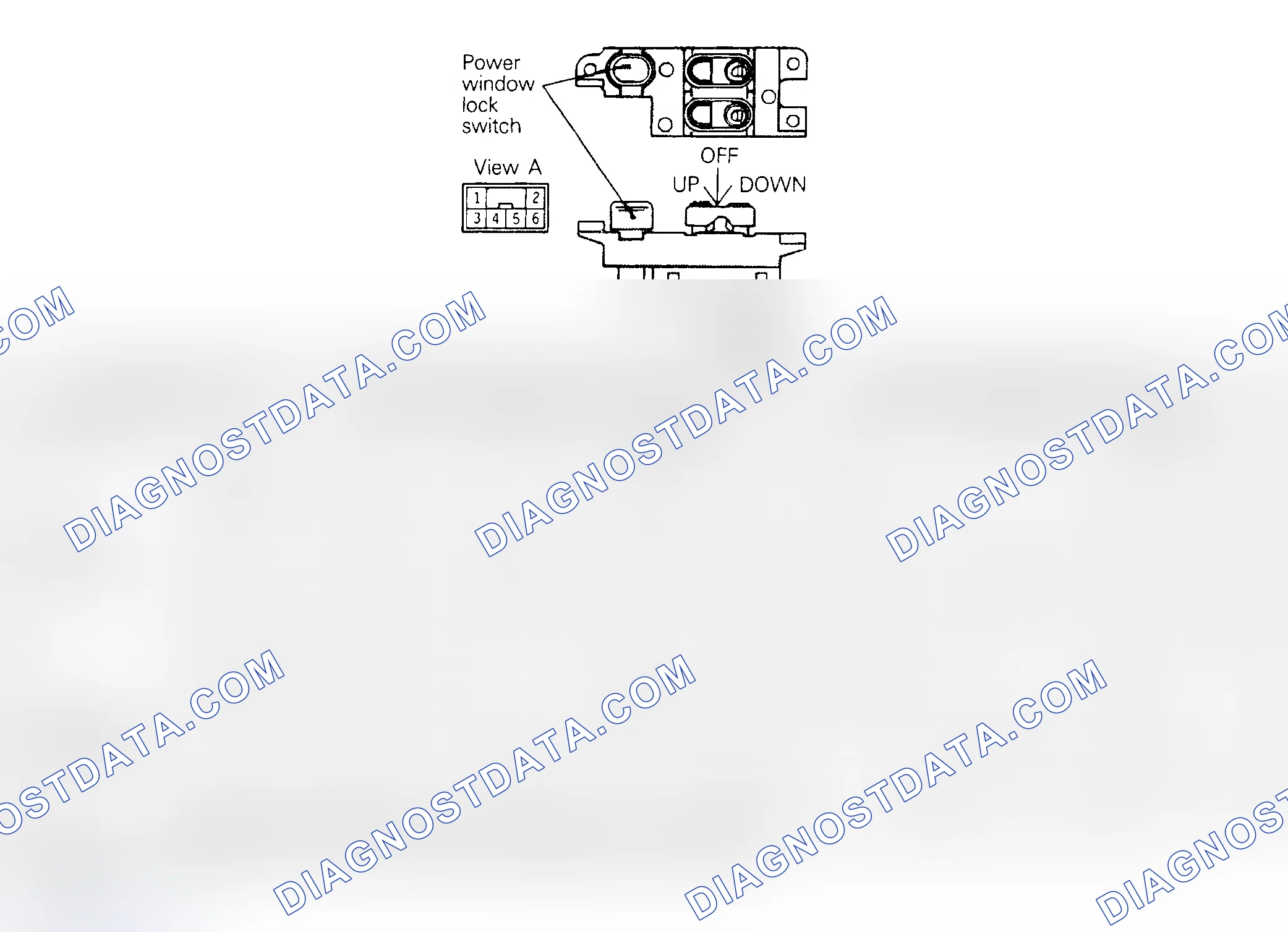 Scheme 4: POWER WINDOW MAIN (MASTER) SWITCH