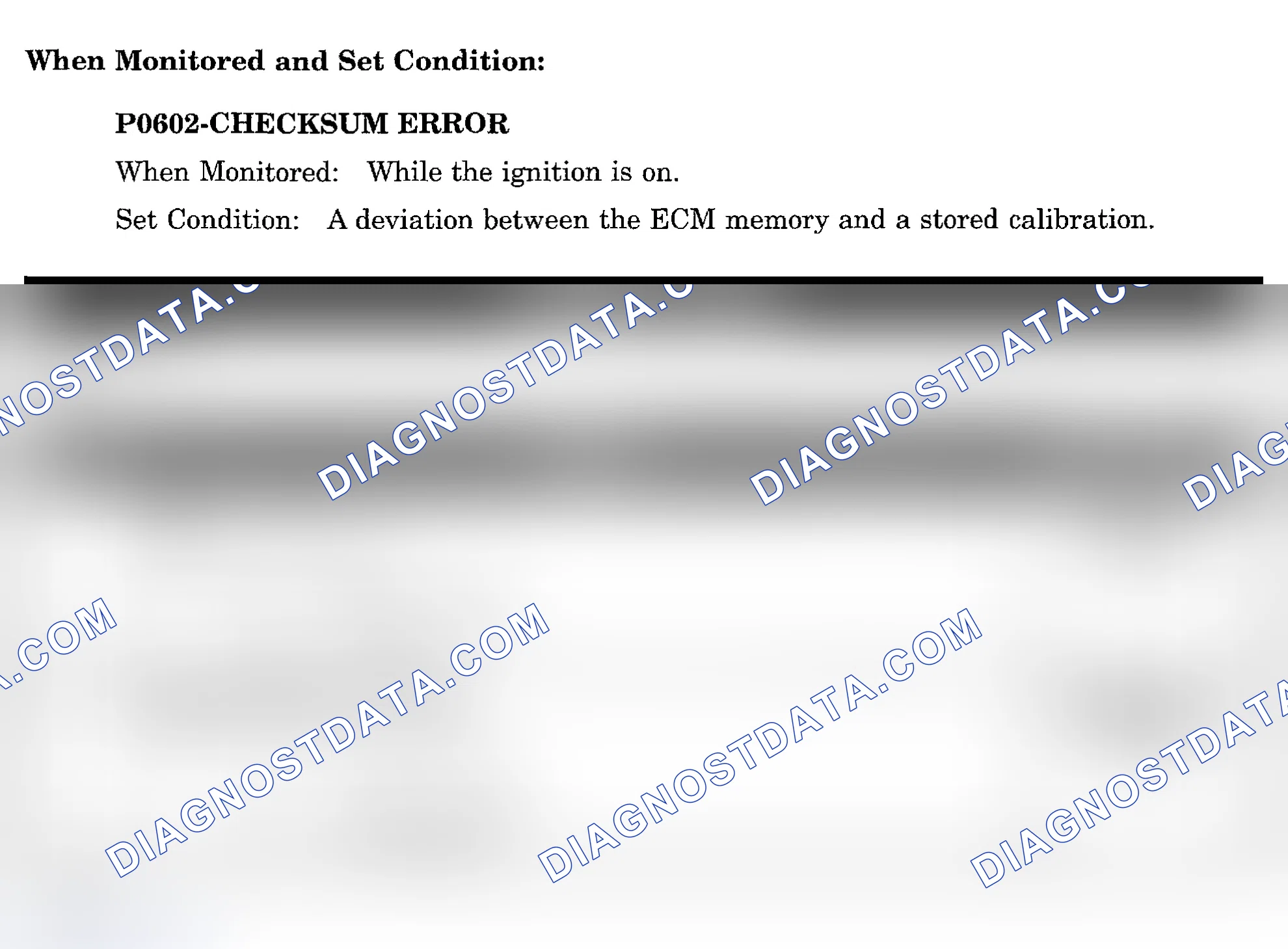 Scheme 929: DTC P0602: CHECKSUM ERROR