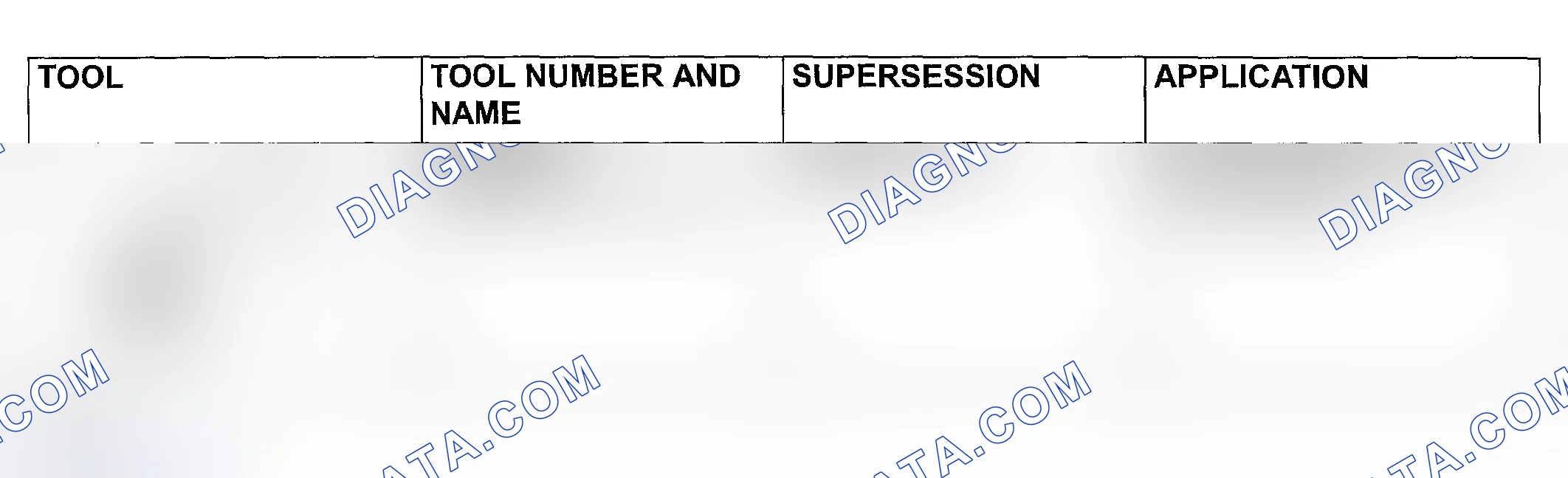 Scheme 16: SPECIAL TOOL