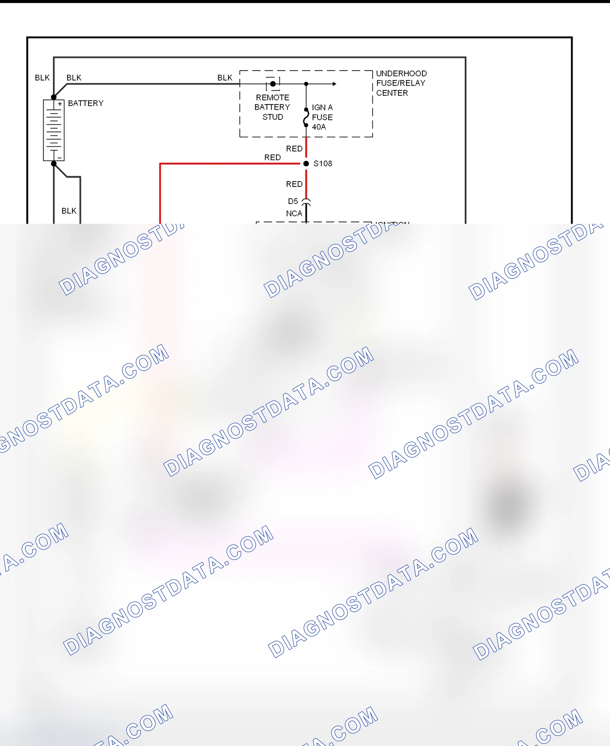Fig. 12: Starting System Wiring Diagram (Astro & Safari)