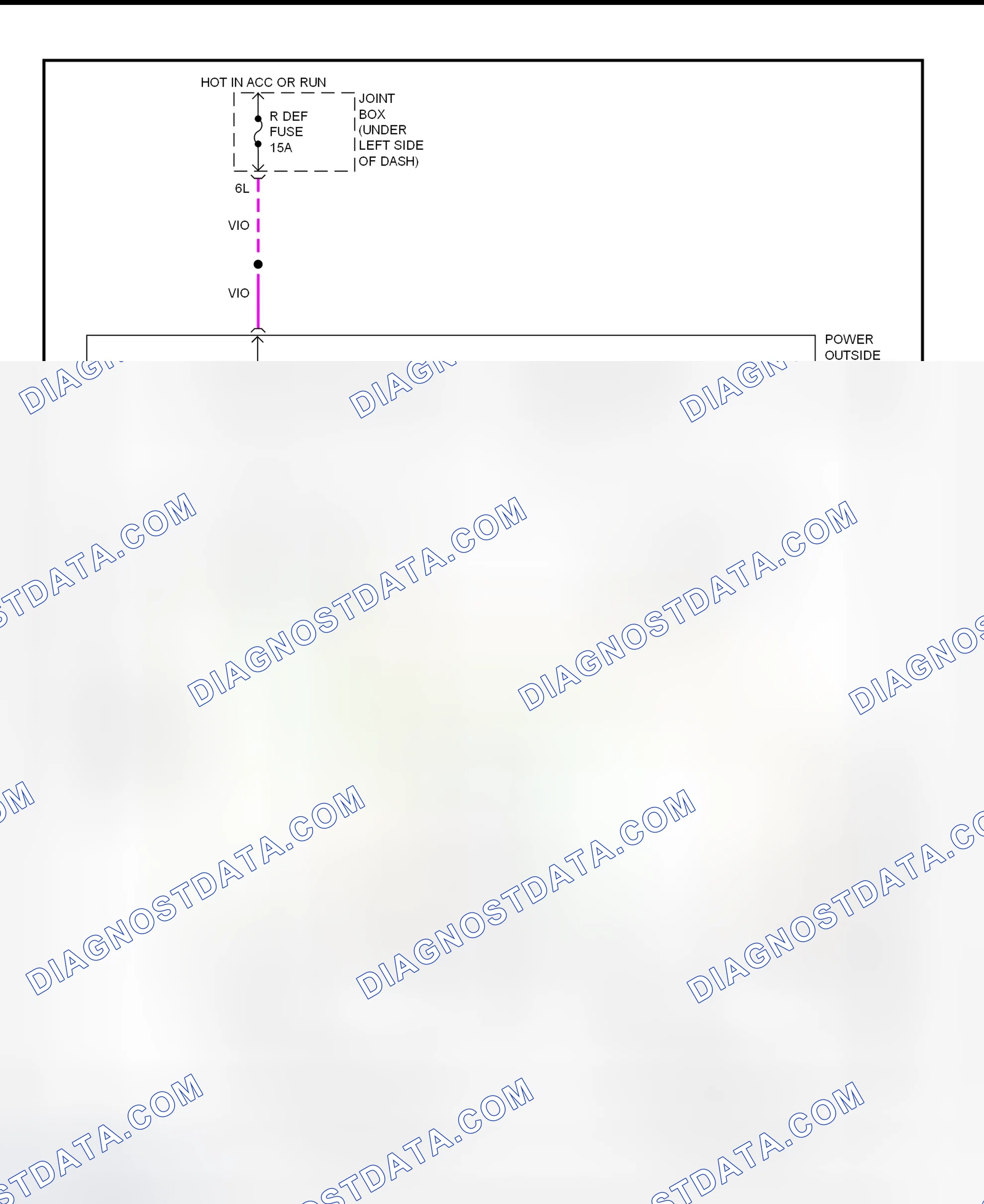 Scheme 1: Power Mirror System Wiring Diagram (Millenia)