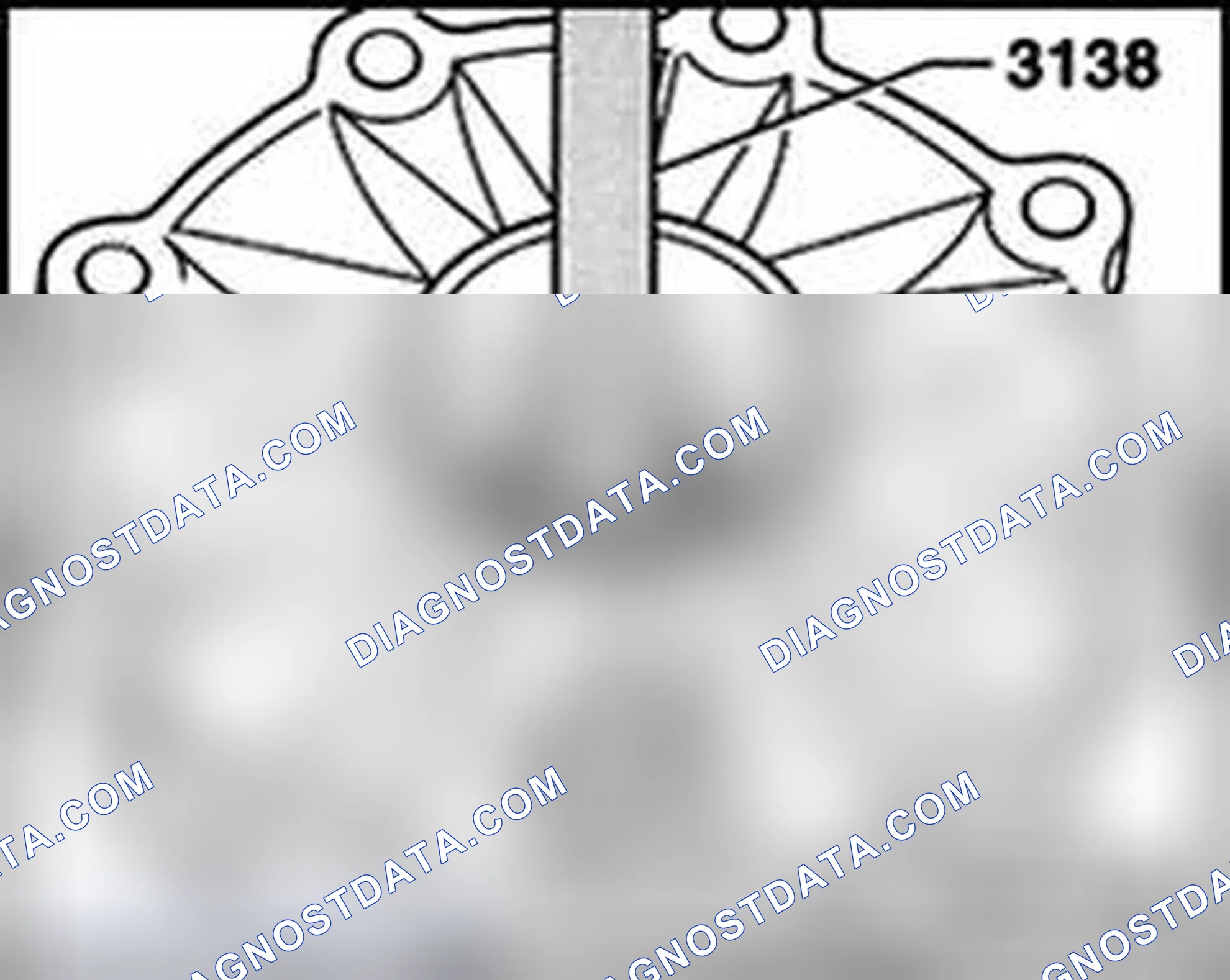 Scheme 1262: Driving out outer race for large taper roller bearing out of cover