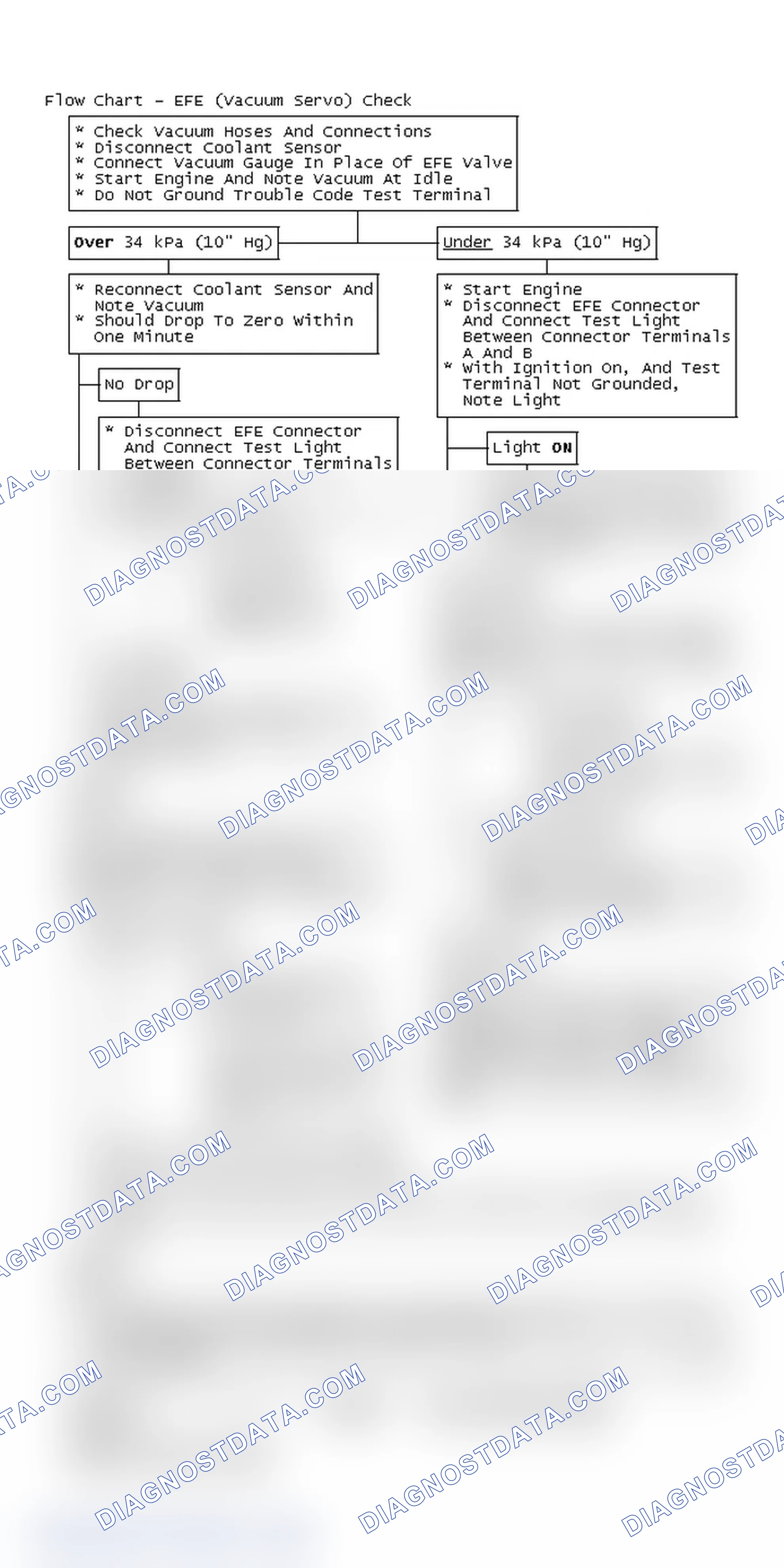 Scheme 226: Flow Chart - EFE (Vacuum Servo) Check