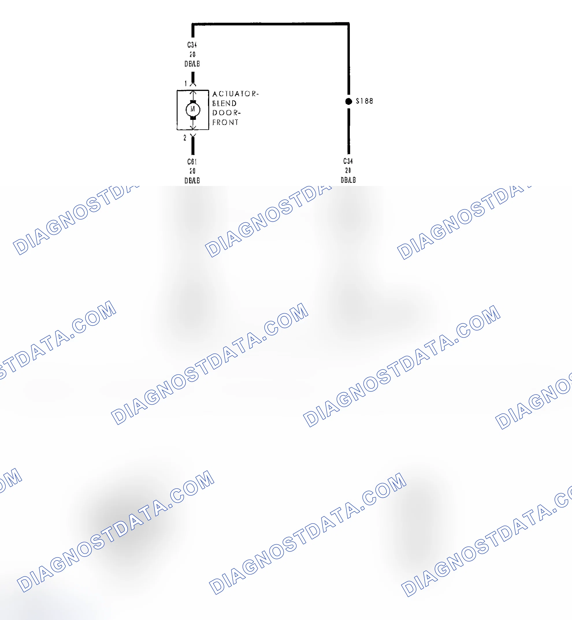 Scheme 45: B104F-BLEND DOOR CONTROL CIRCUIT OPEN (ATC)