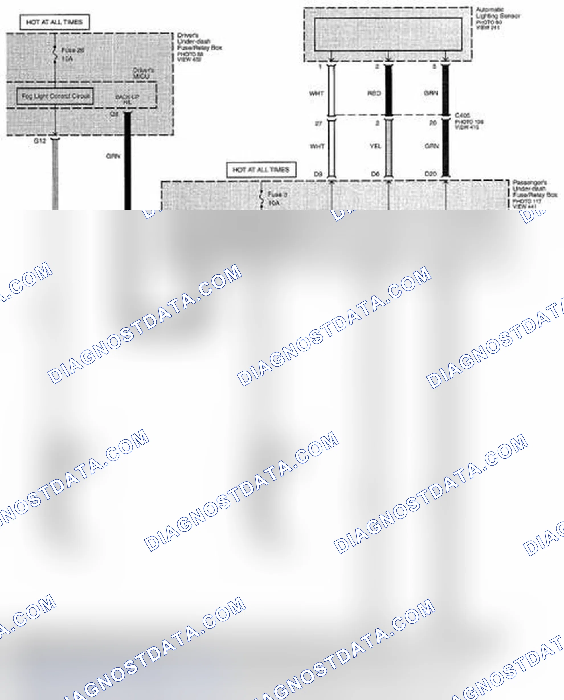 Scheme 238: Fog Lights Circuit Diagram (Page 110-13)