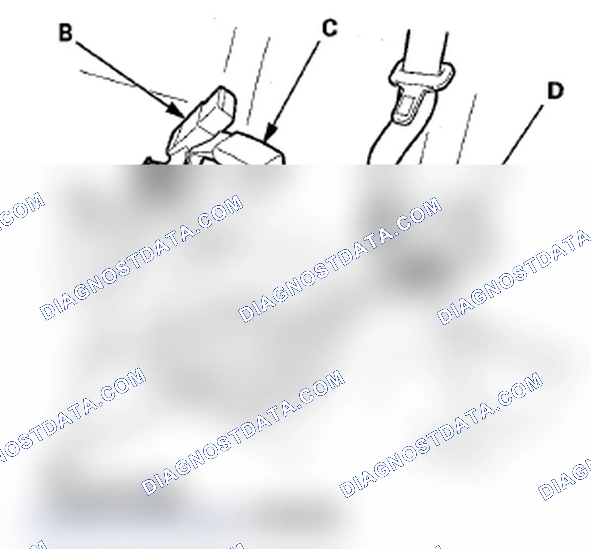 Scheme 37: Rear Center Seat Belt and Rear Seat Belt Buckles