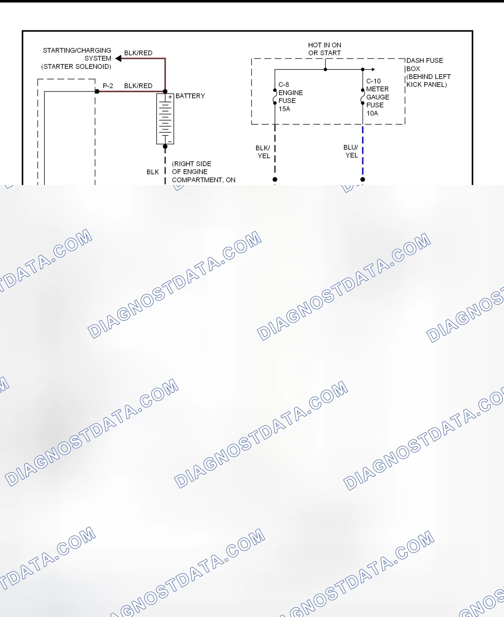 Scheme 3: Charging System Wiring Diagram (Trooper)