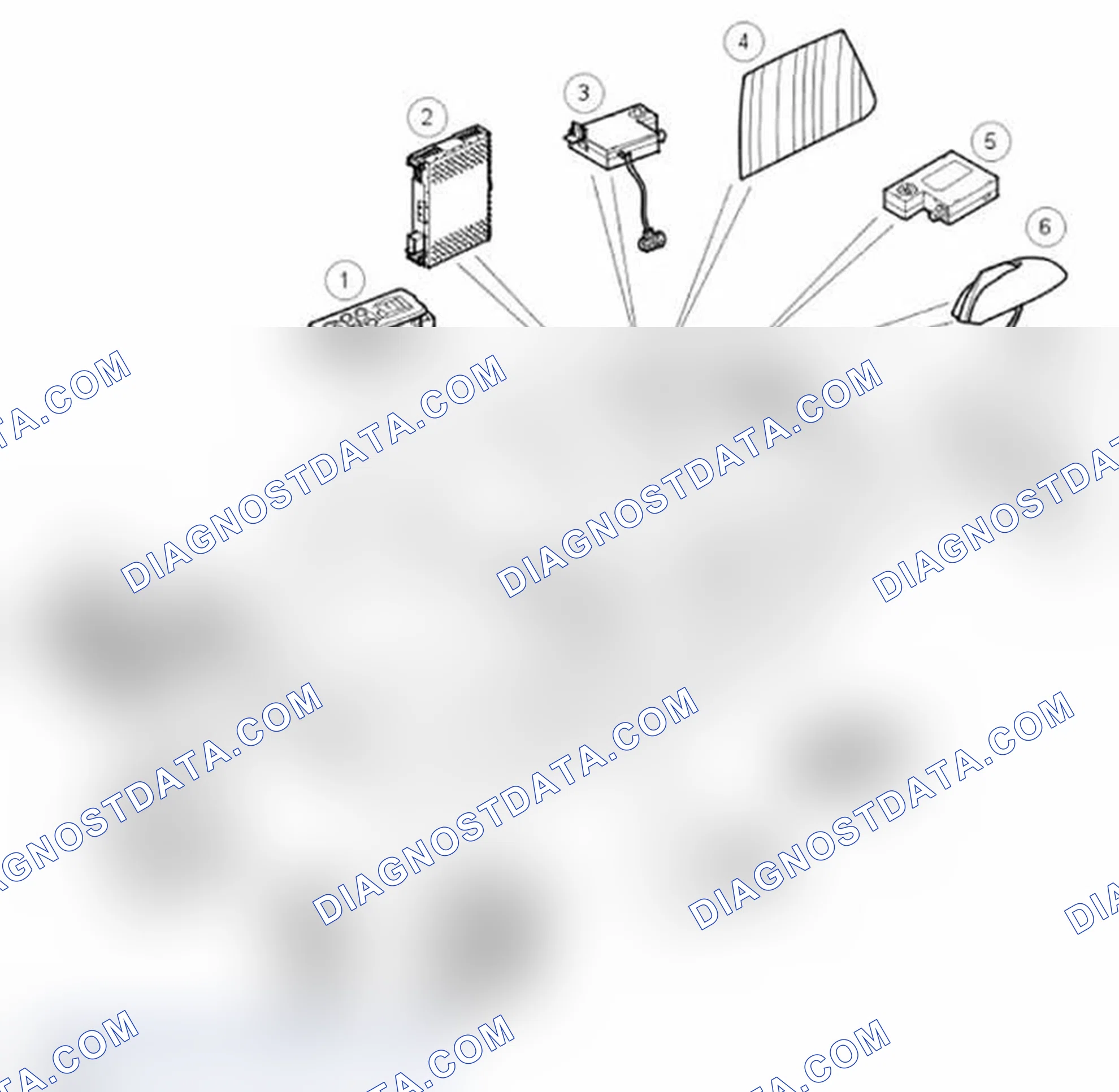 Scheme 1: INTEGRATED HEAD UNIT (IHU) - AUDIO SYSTEM COMPONENT LOCATION
