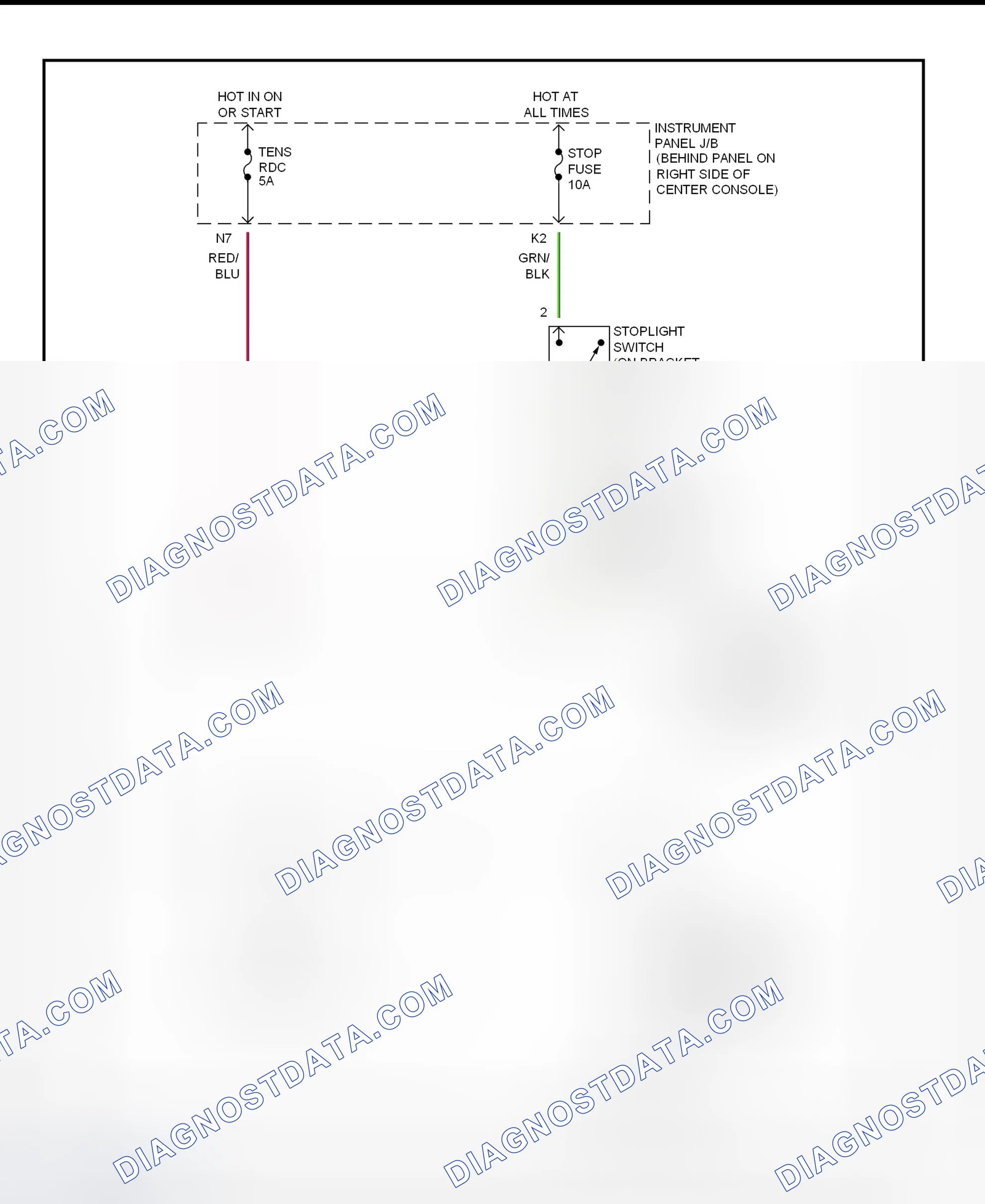 Scheme 320: Shift Interlock System Wiring Diagram (2002 - Toyota Celica)