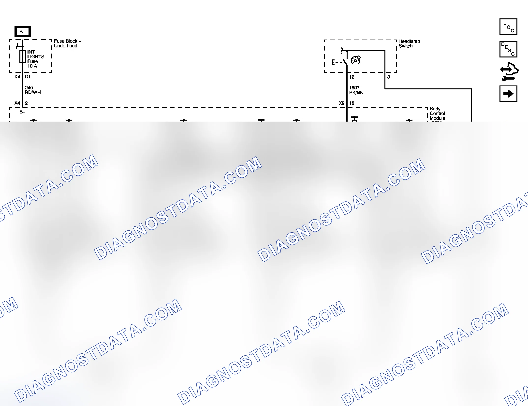 Scheme 12: Interior Lights Wiring Schematics