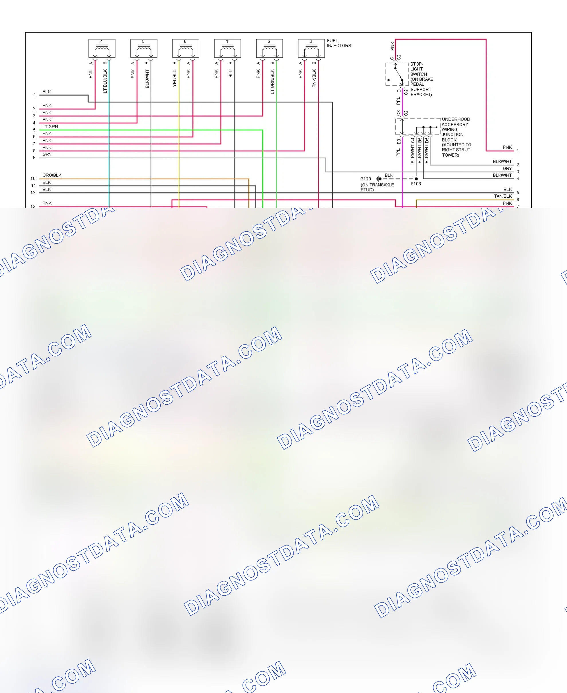 Scheme 110: PCM Wiring Diagram (Grand Prix - 3.8L VIN 1 - 2 Of 4)