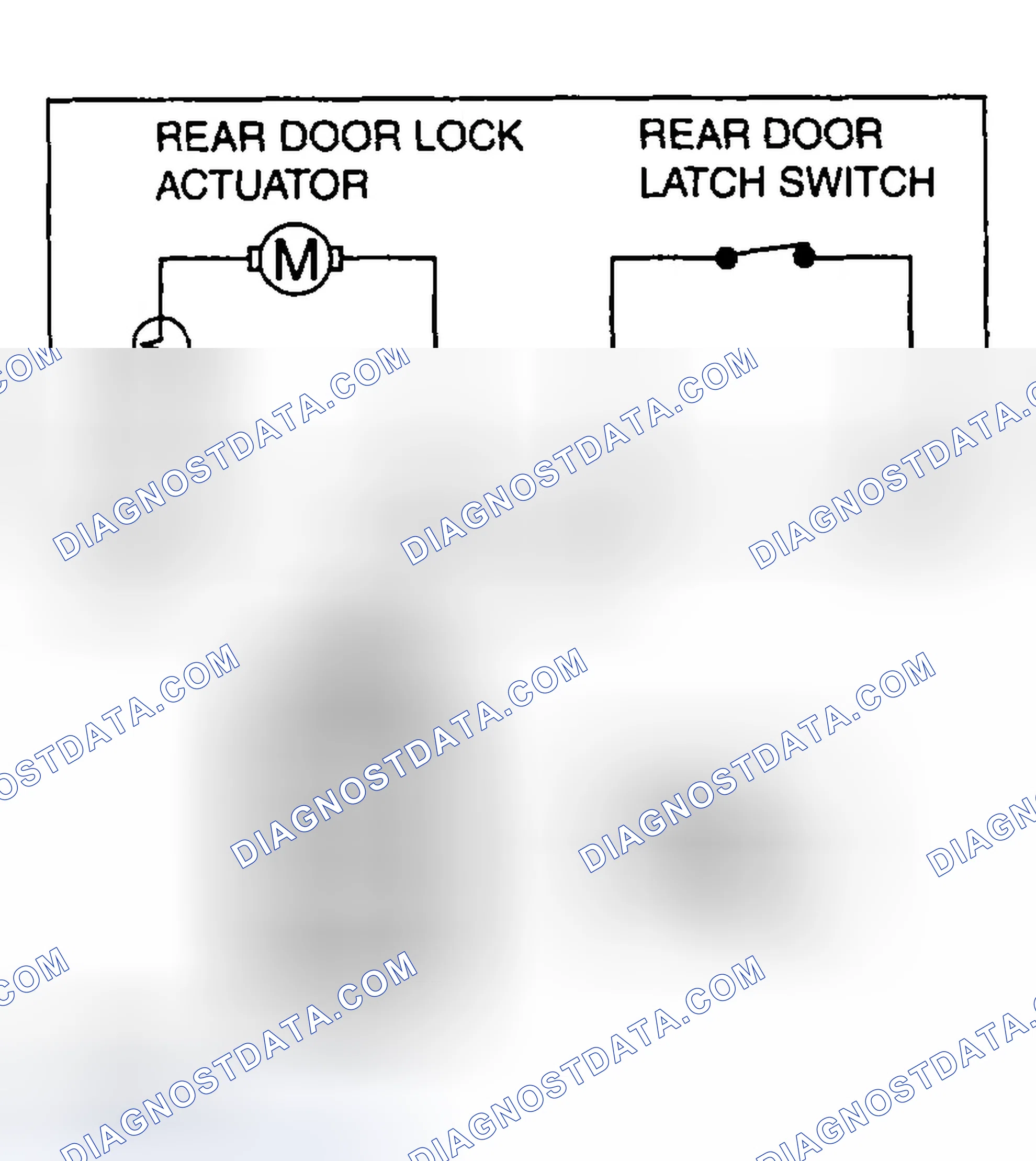 Scheme 13: REAR DOOR LATCH AND LOCK ACTUATOR INSPECTION