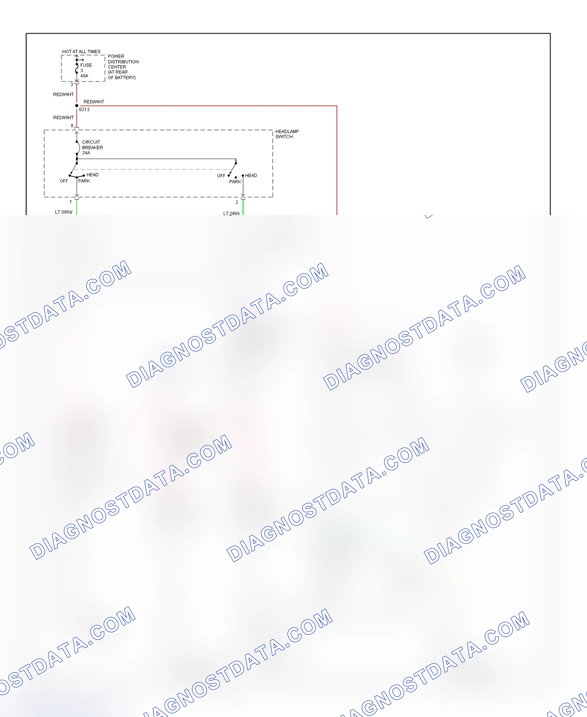 Scheme 8: Headlight System Wiring Diagram (Neon)