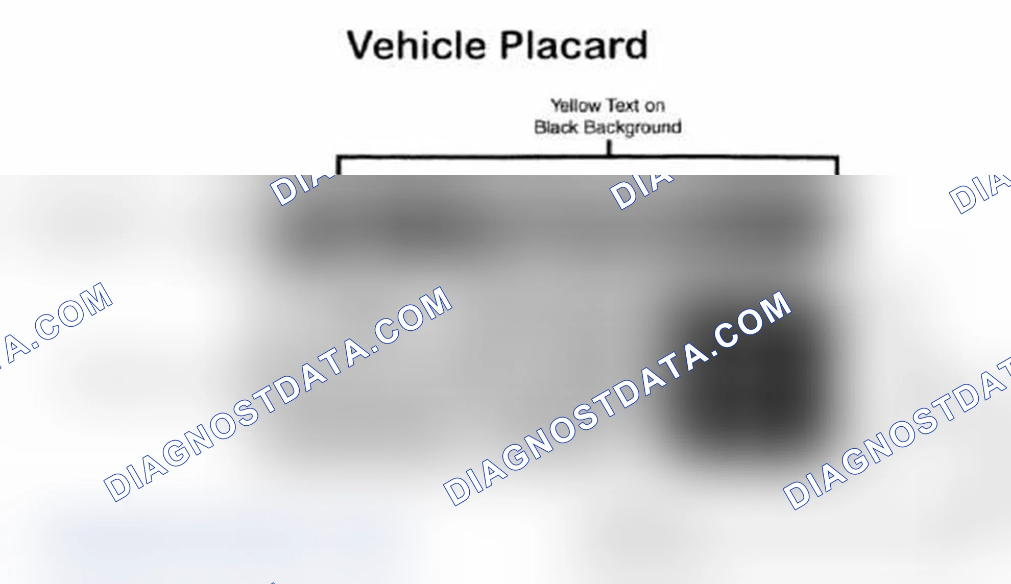 Scheme 28: Vehicle Tire Placard - Typical
