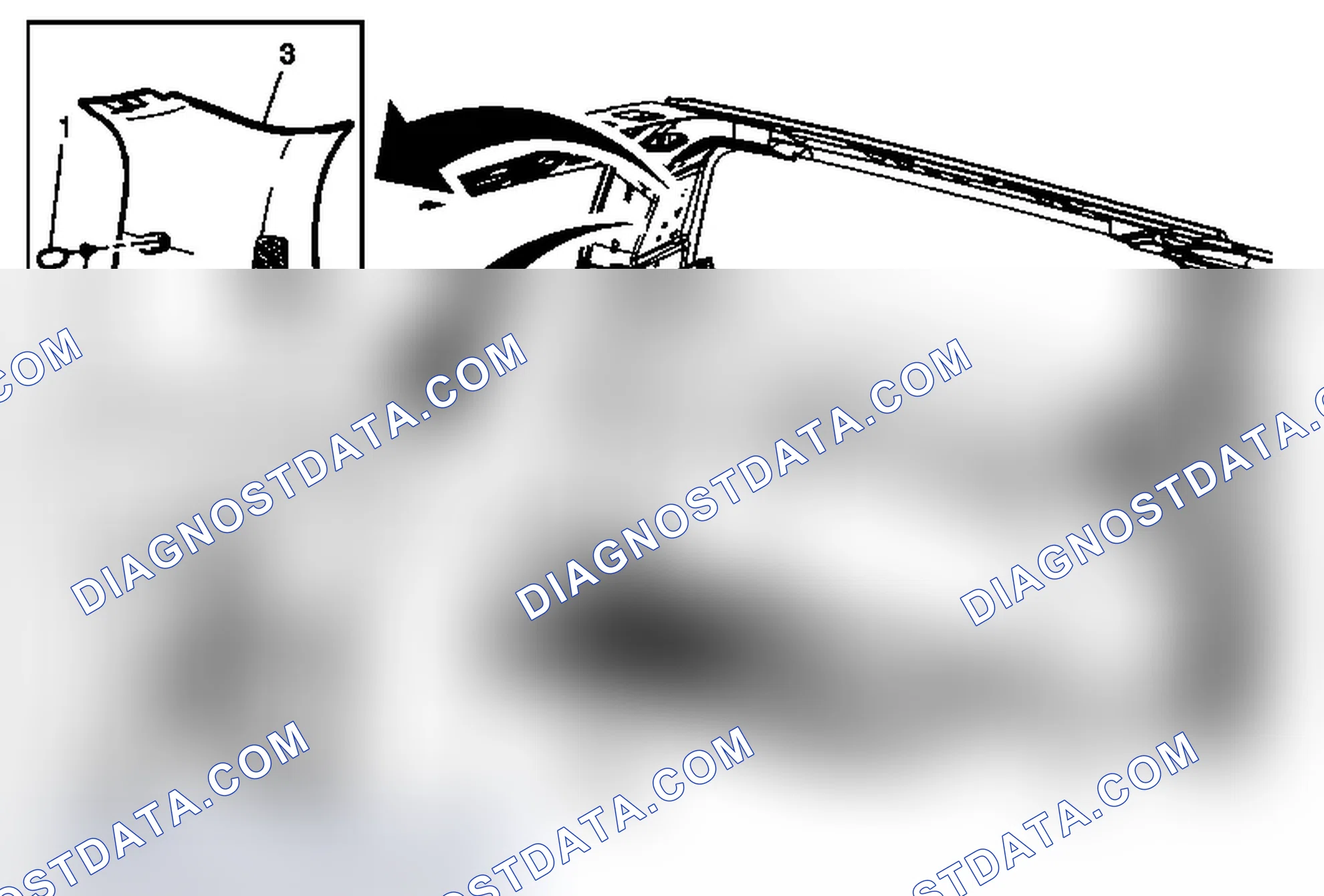 Scheme 94: Body Rear Corner Garnish Molding Replacement - Left Side (w/o E61)