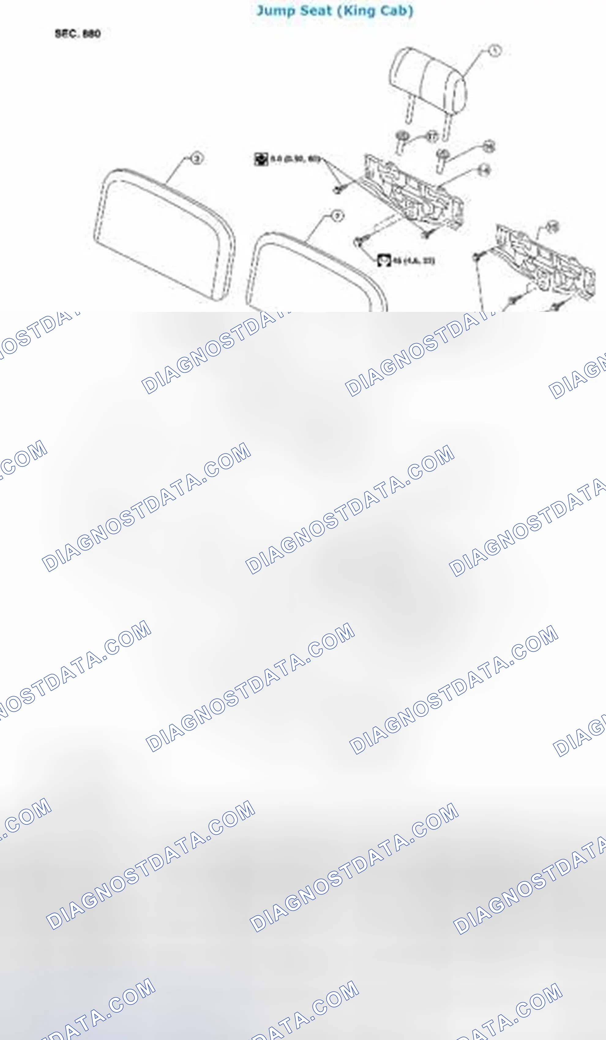 Scheme 16: Rear Seat: Disassembly and Assembly